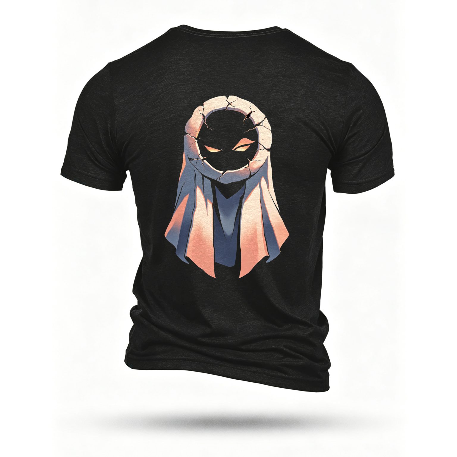 Black T-shirt, back print