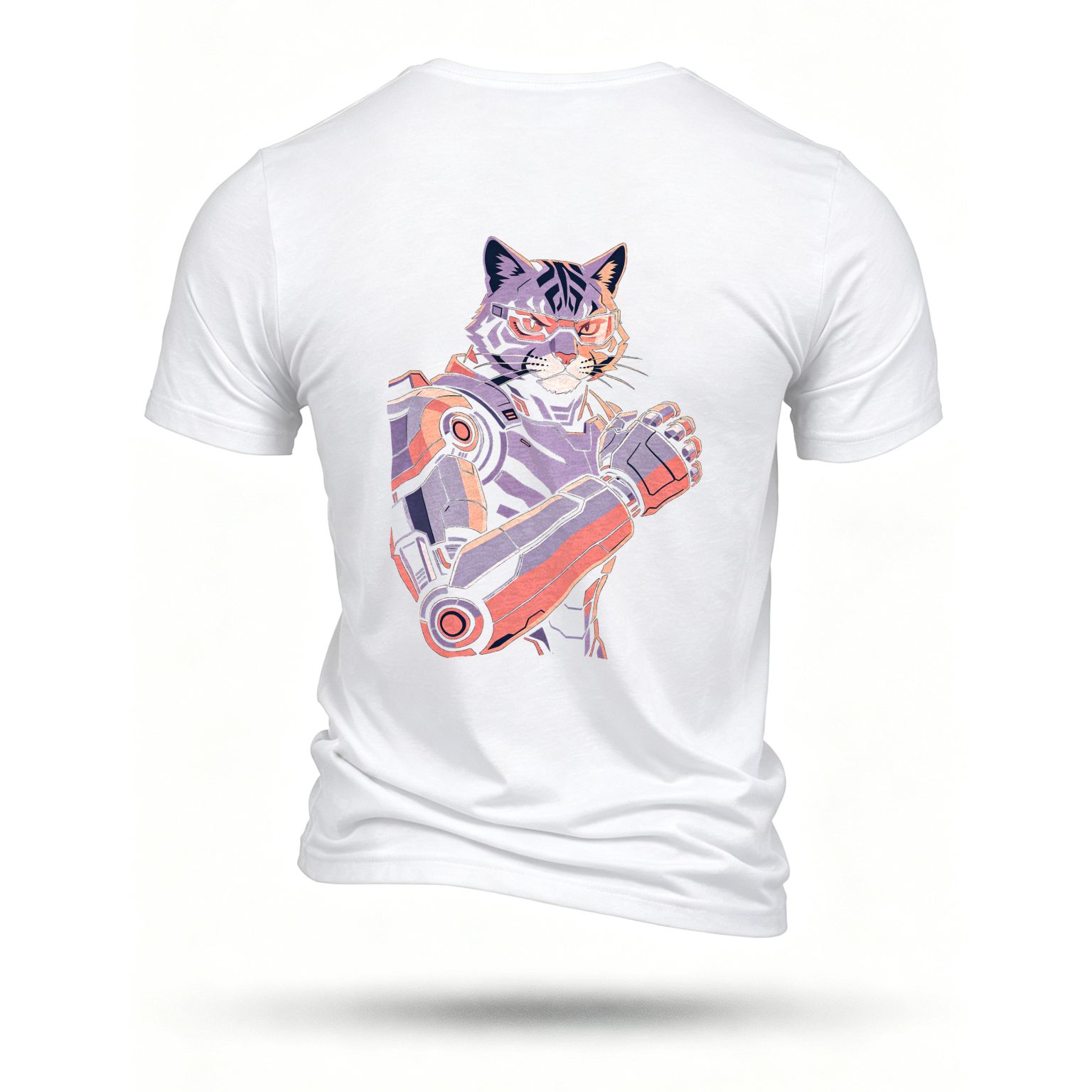 White T-shirt, back print
