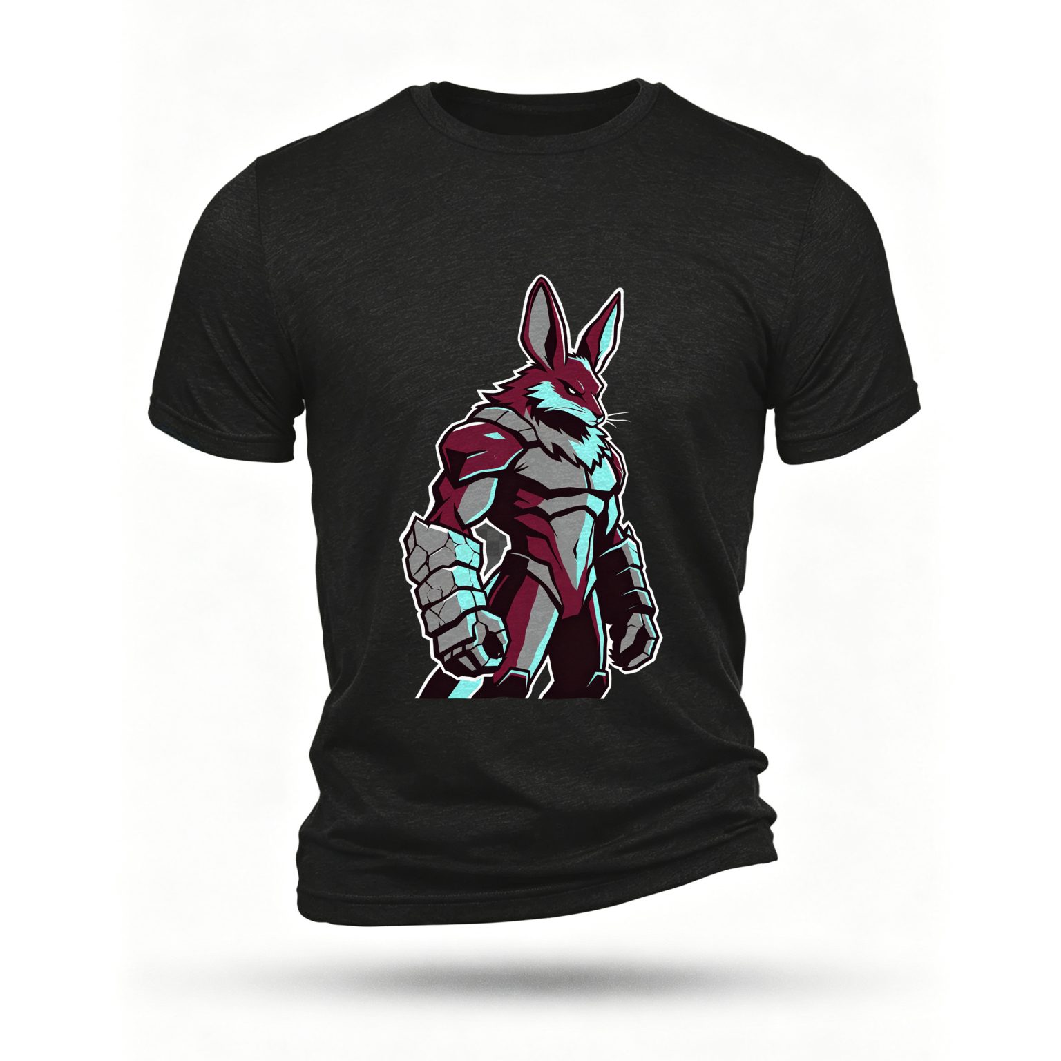 Black T-shirt, front print