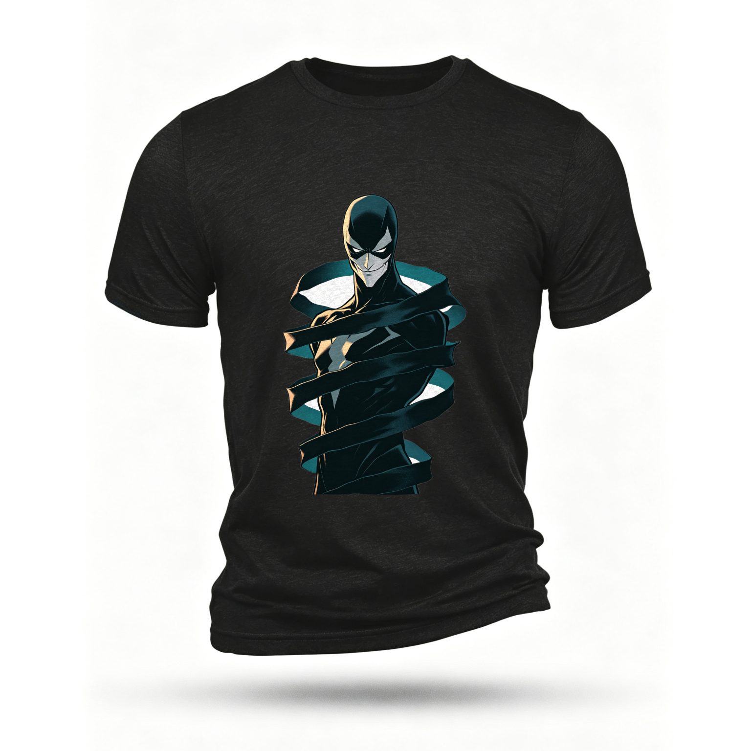 Black T-shirt, front print