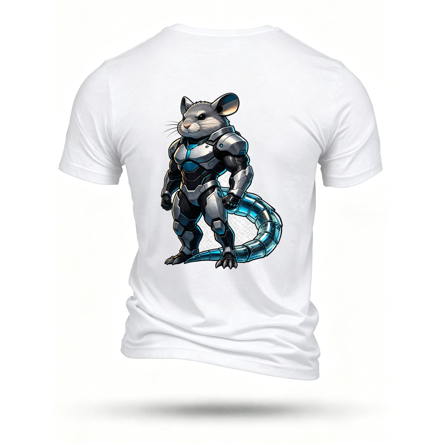 White T-shirt, back print
