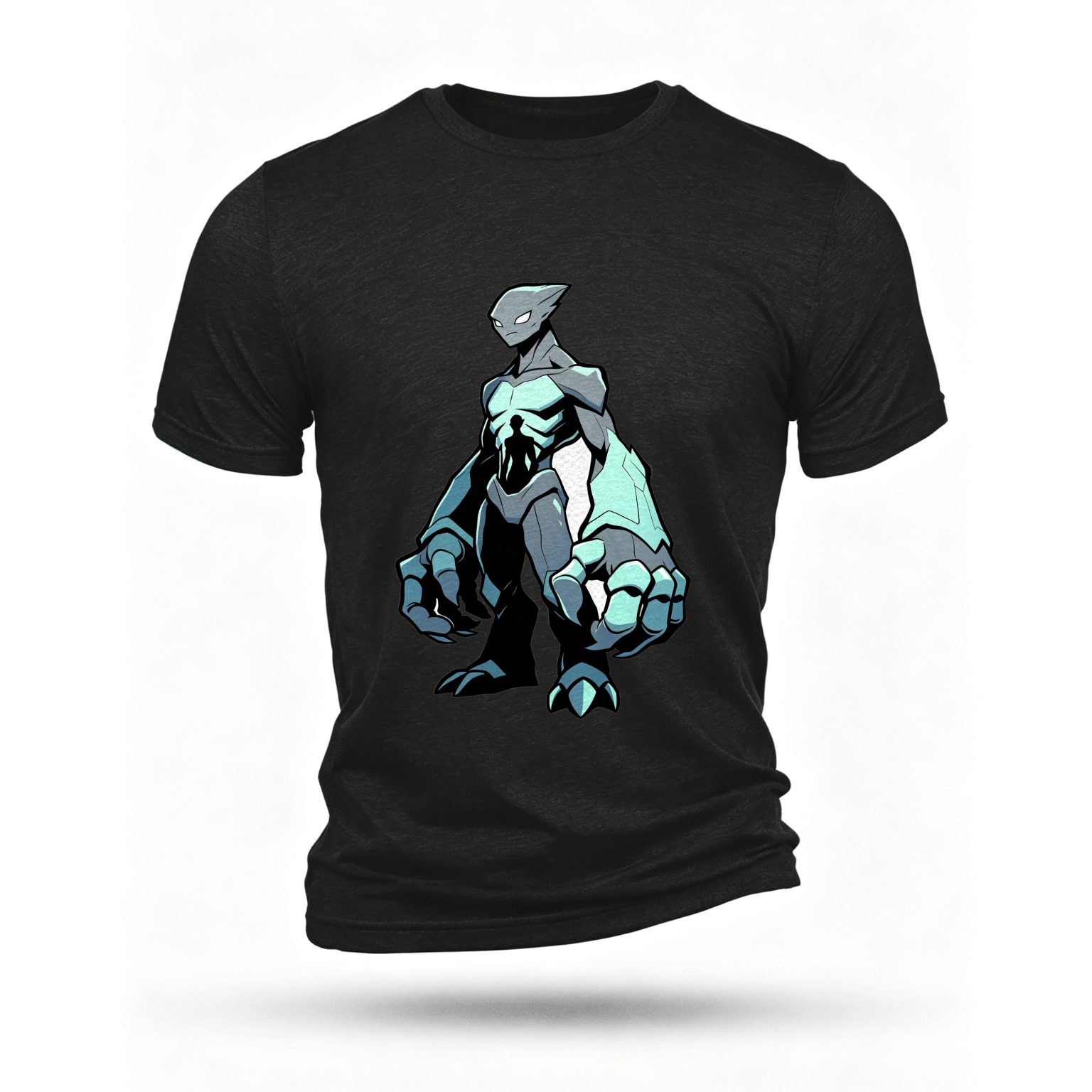 Black T-shirt, front print