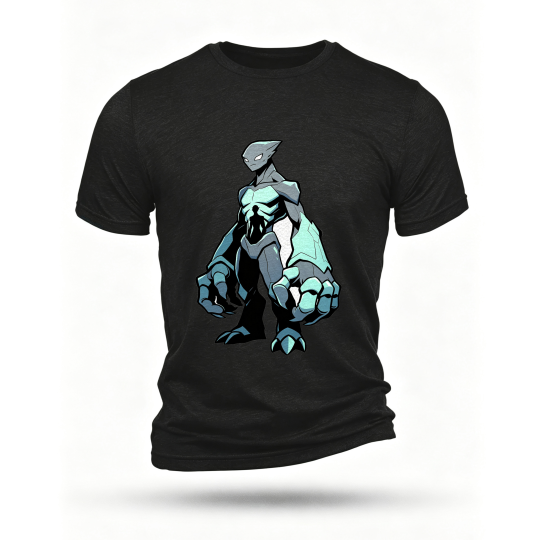 Black T-shirt, front print