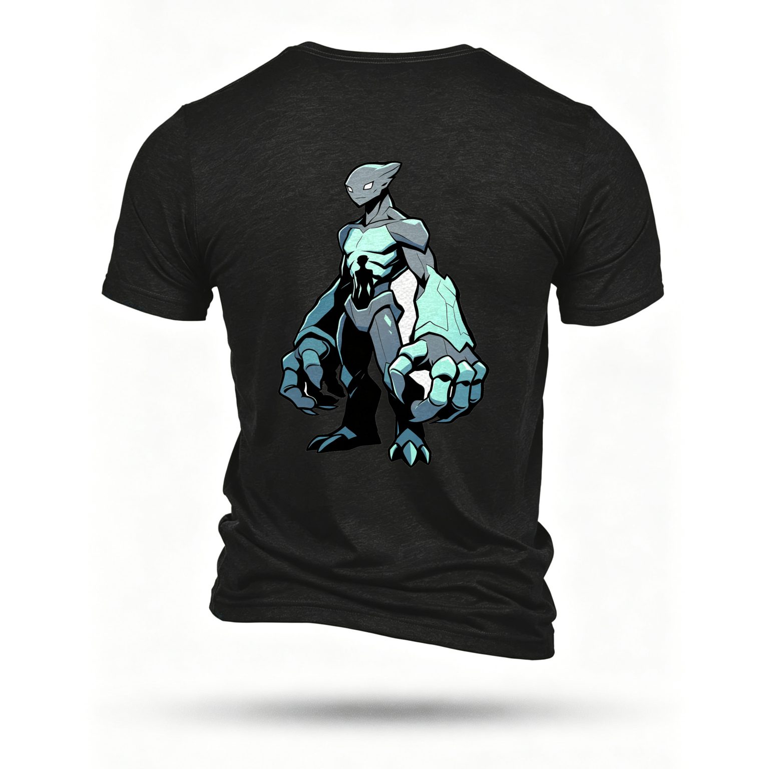 Black T-shirt, back print