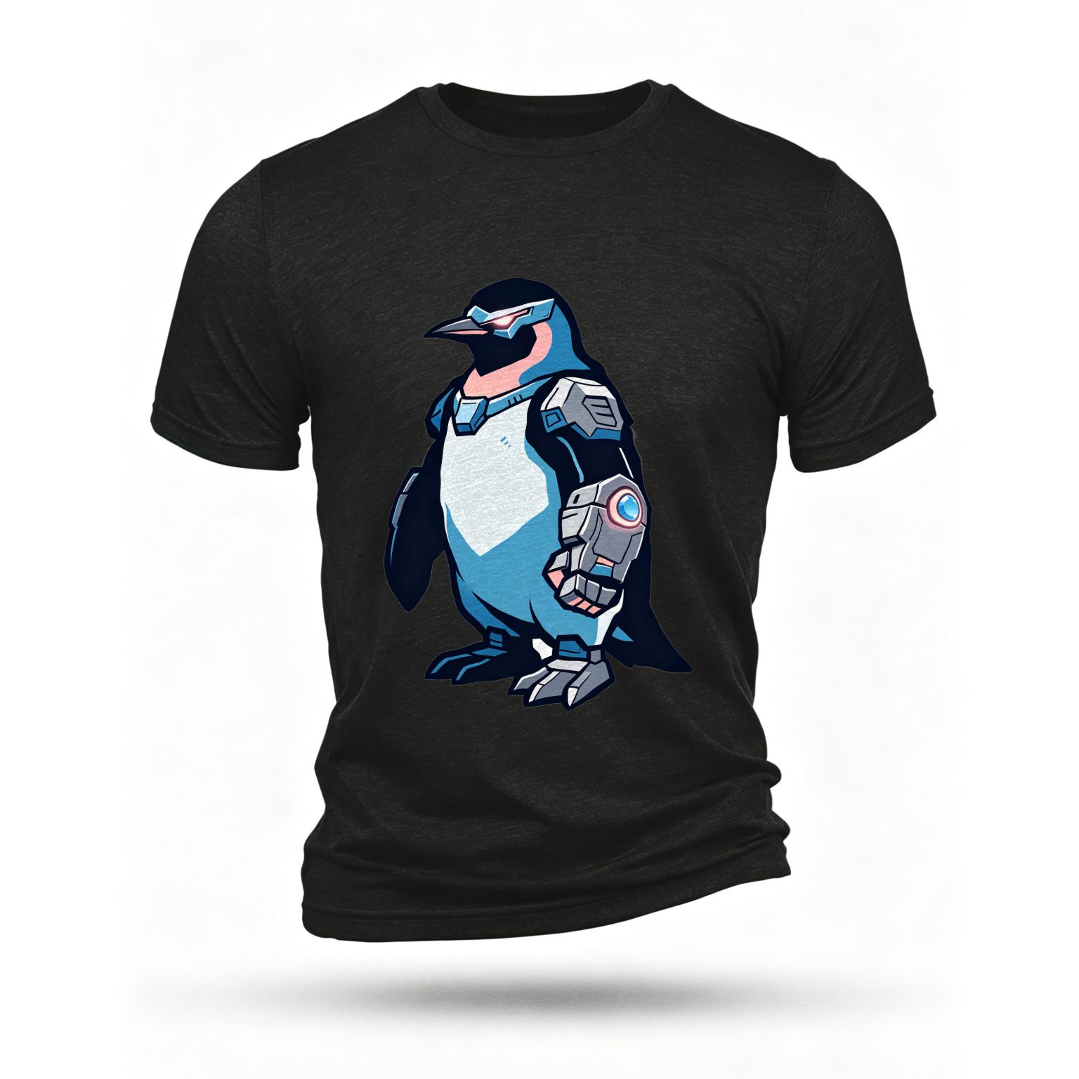 Black T-shirt, front print