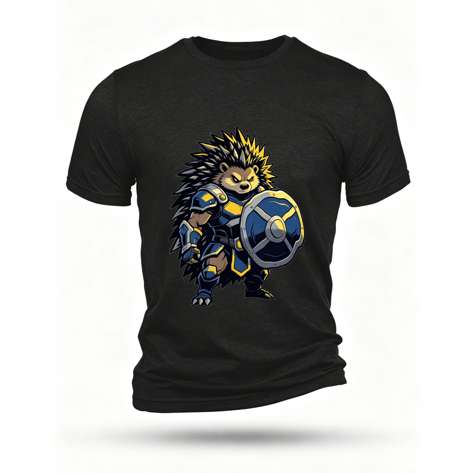 Black T-shirt, front print