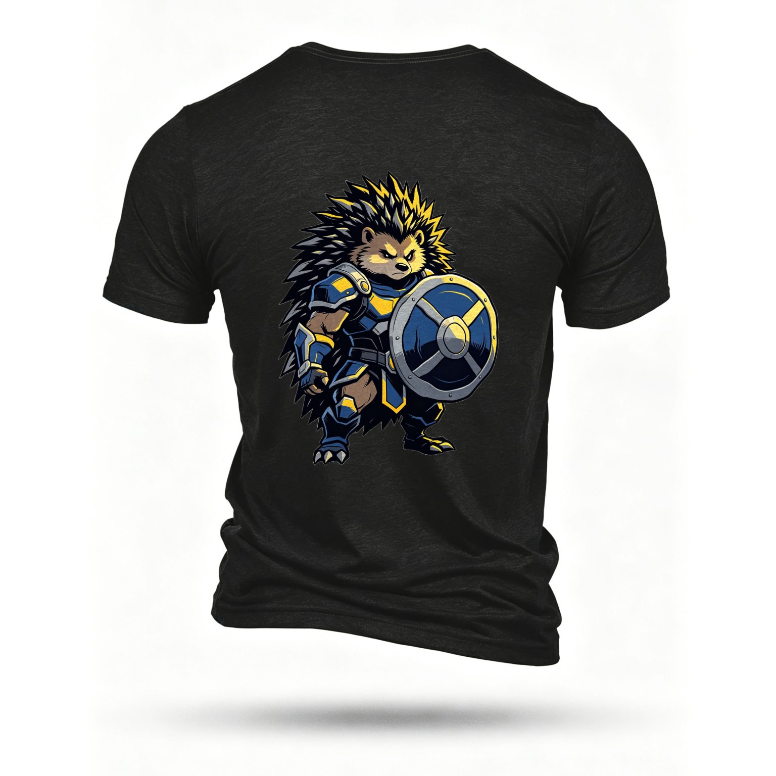 Black T-shirt, back print