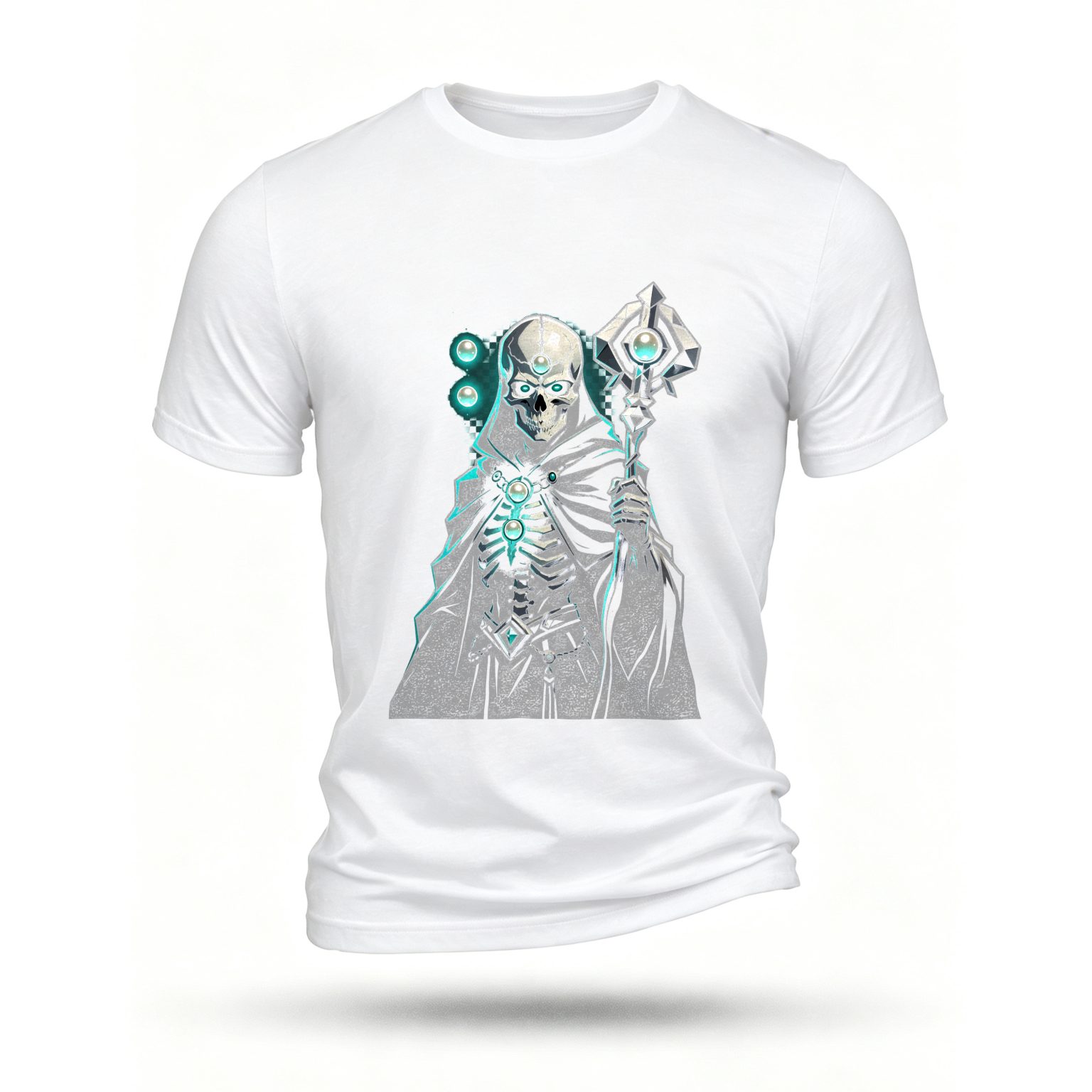 White T-shirt, front print