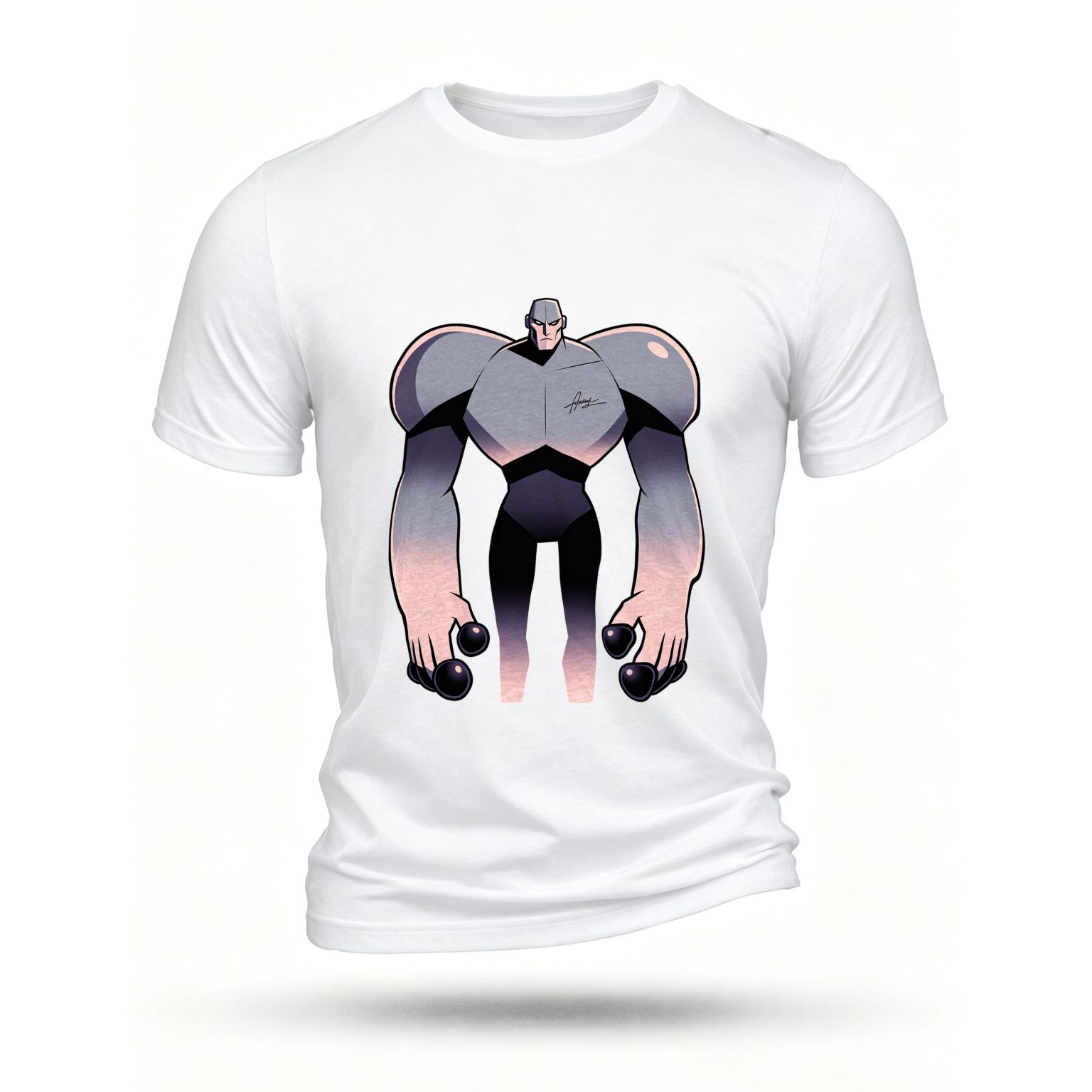 White T-shirt, front print