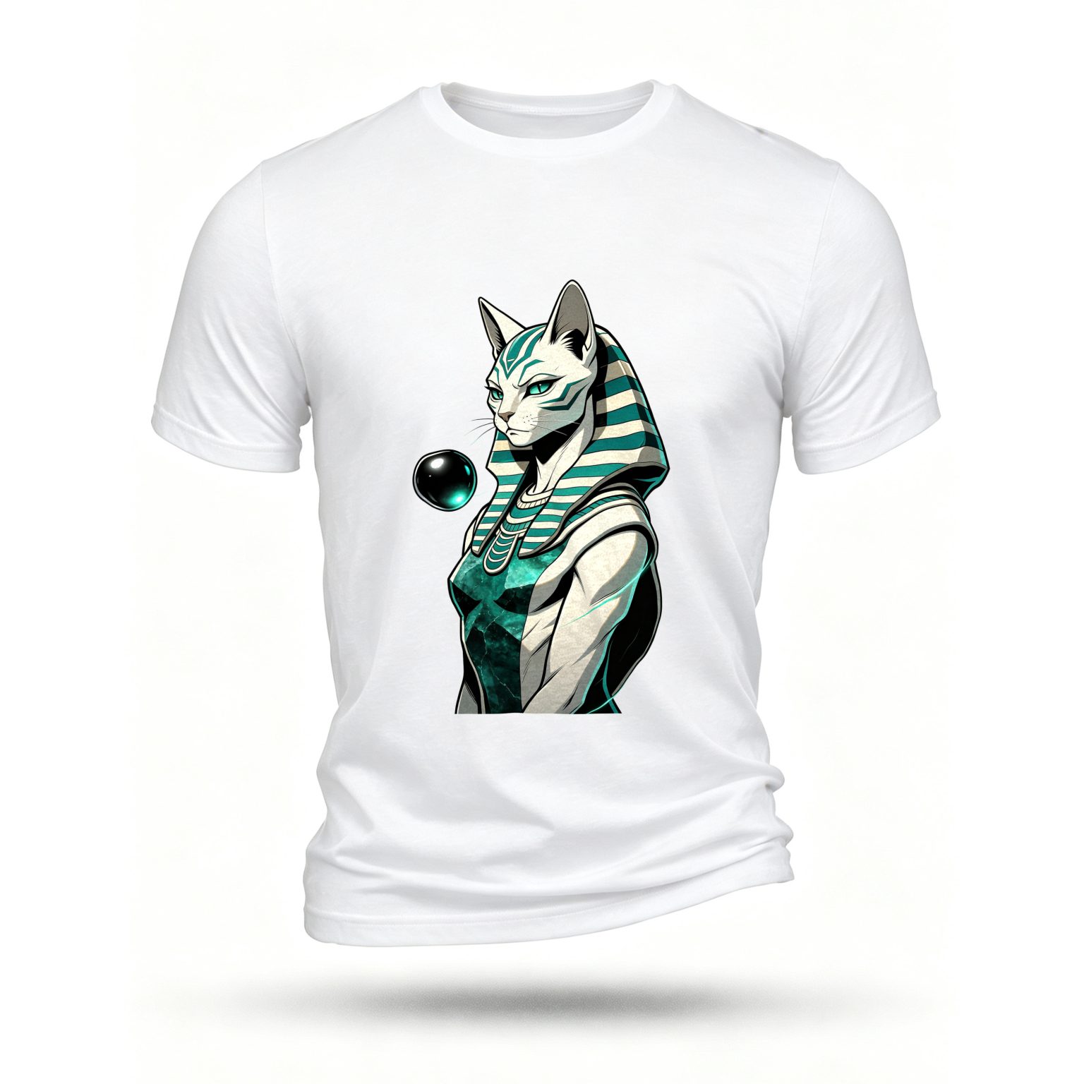 White T-shirt, front print
