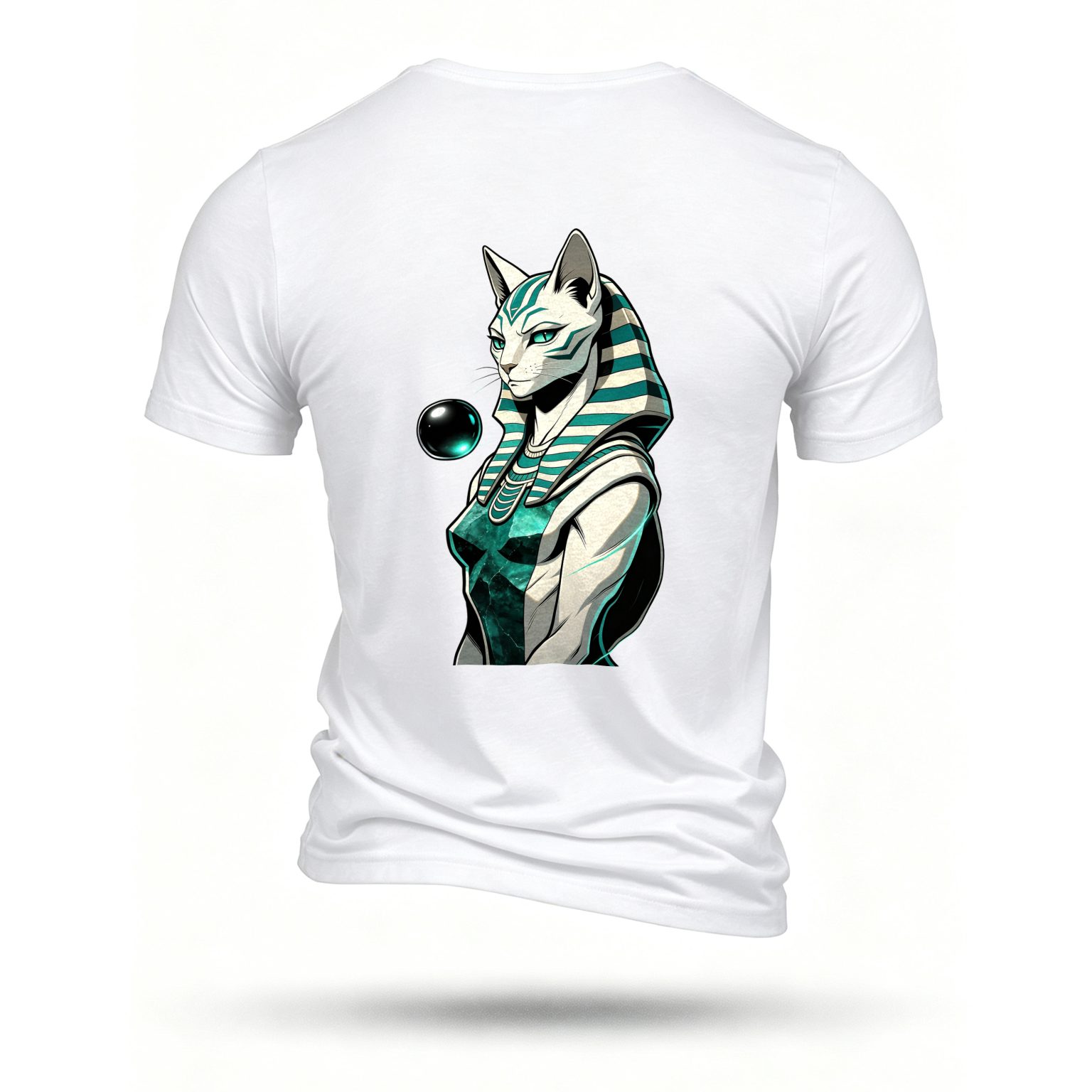 White T-shirt, back print