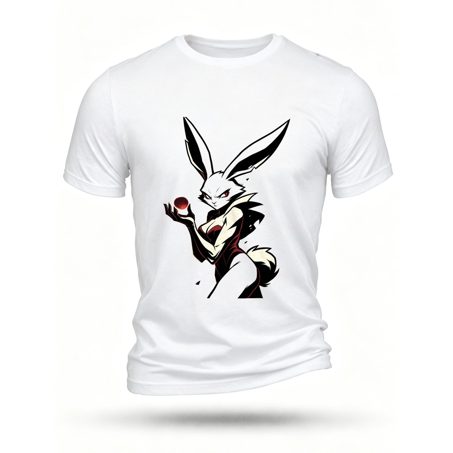 White T-shirt, front print
