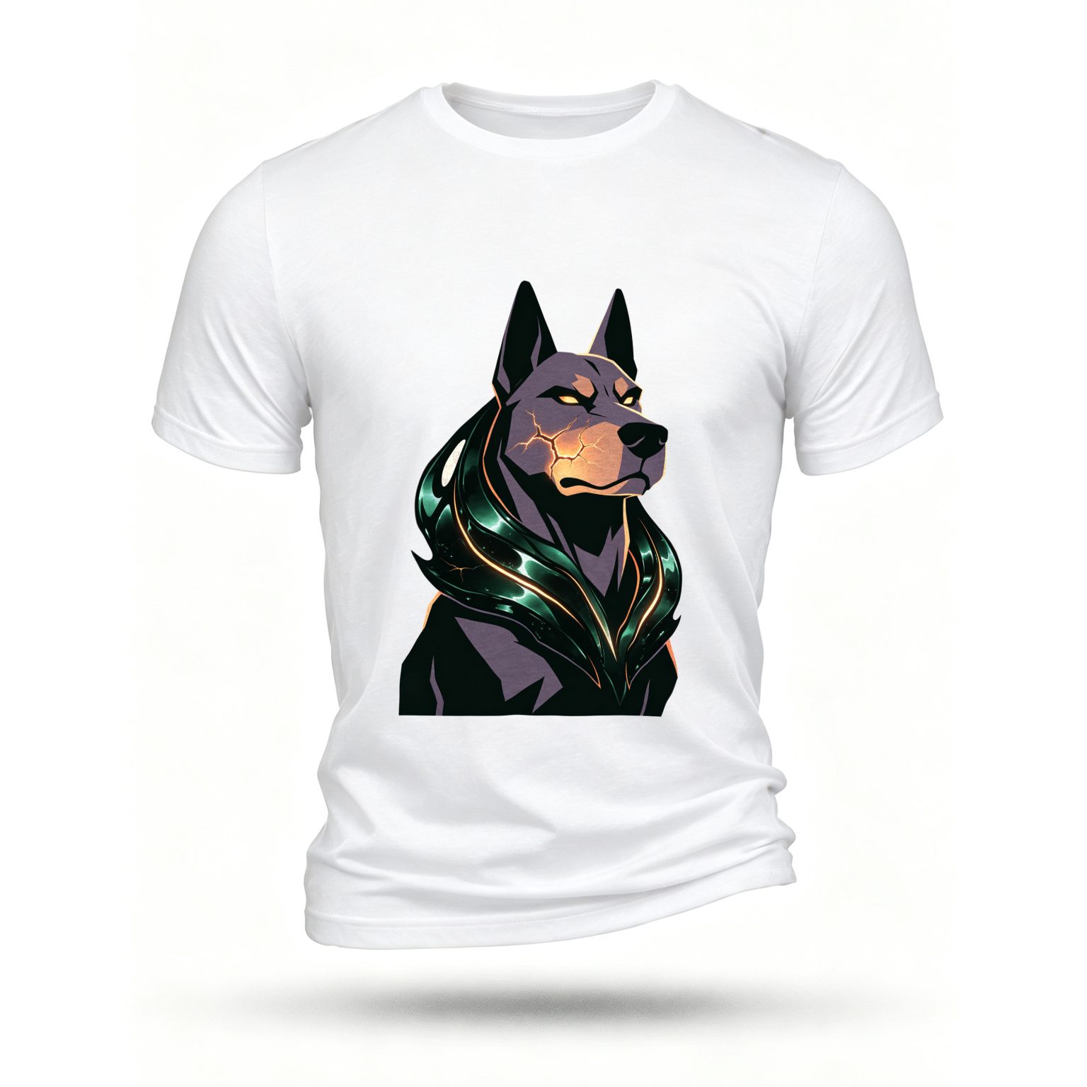 White T-shirt, front print