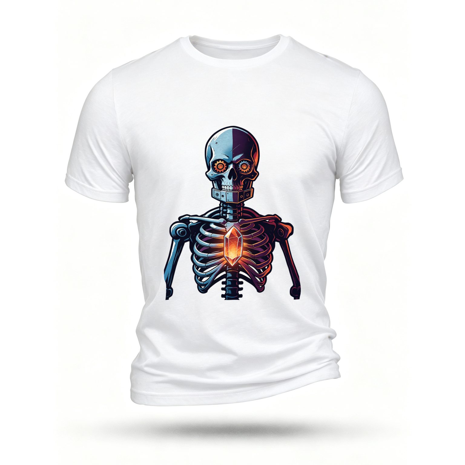 White T-shirt, front print