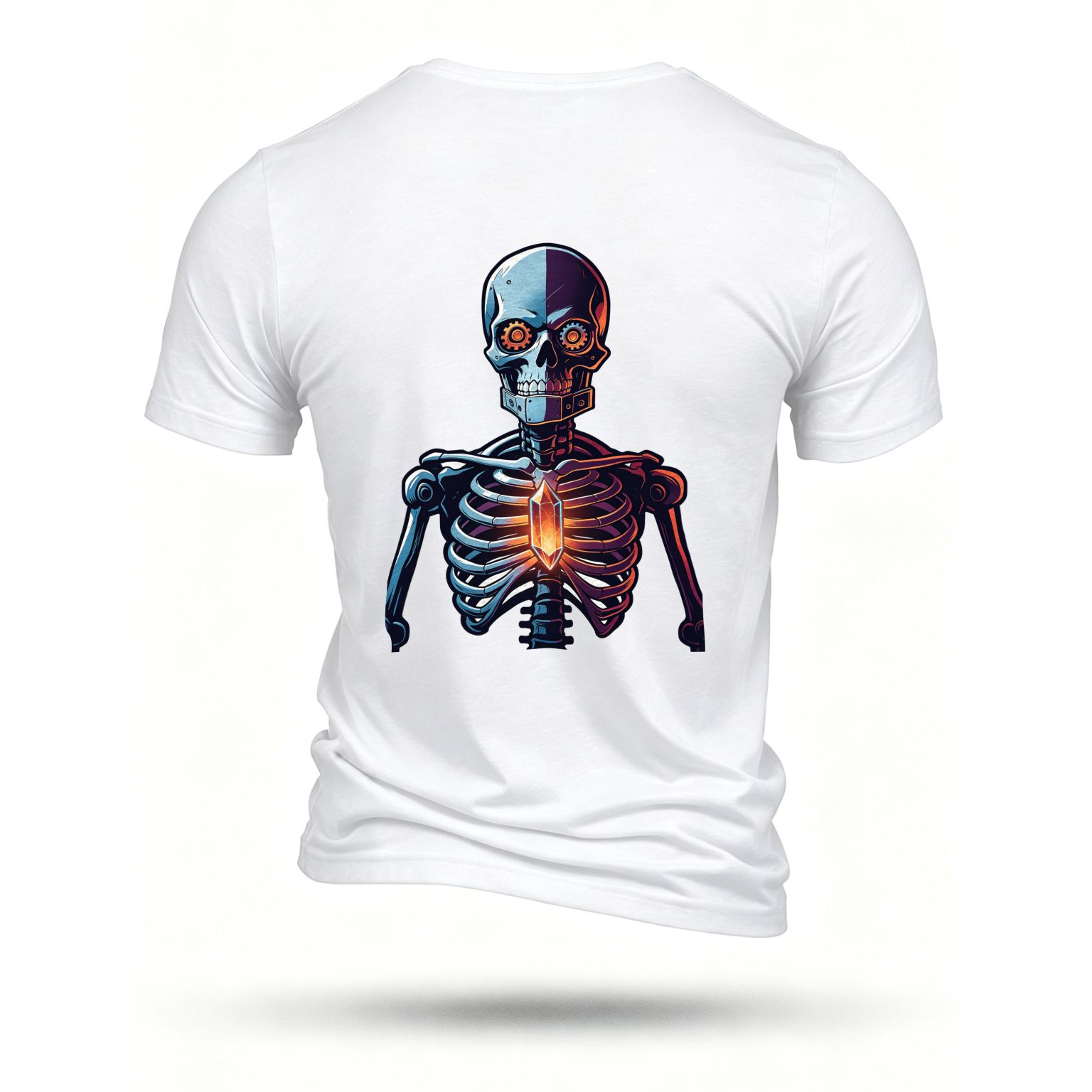 White T-shirt, back print