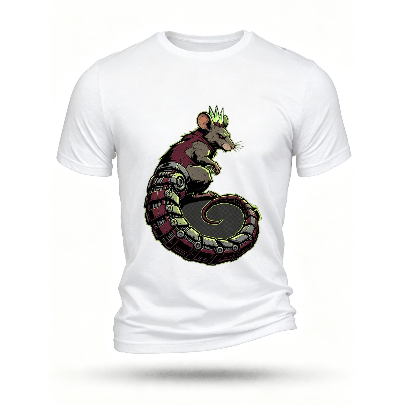 White T-shirt, front print