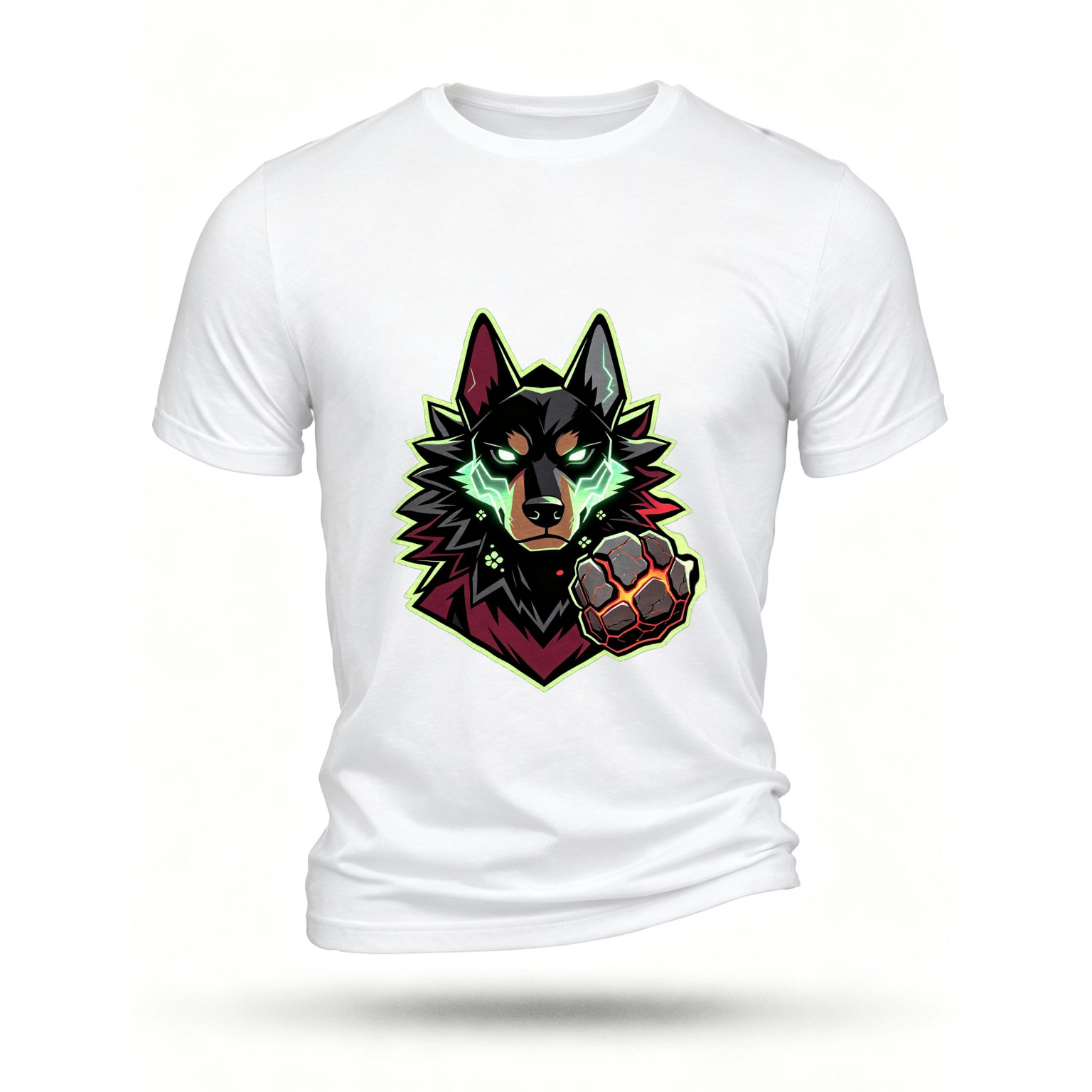 White T-shirt, front print