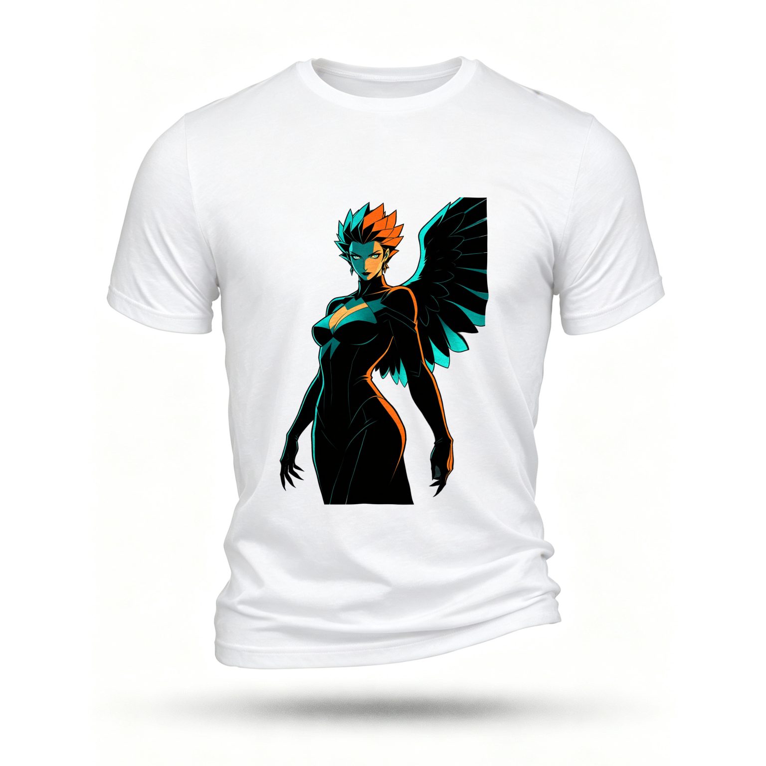 White T-shirt, front print