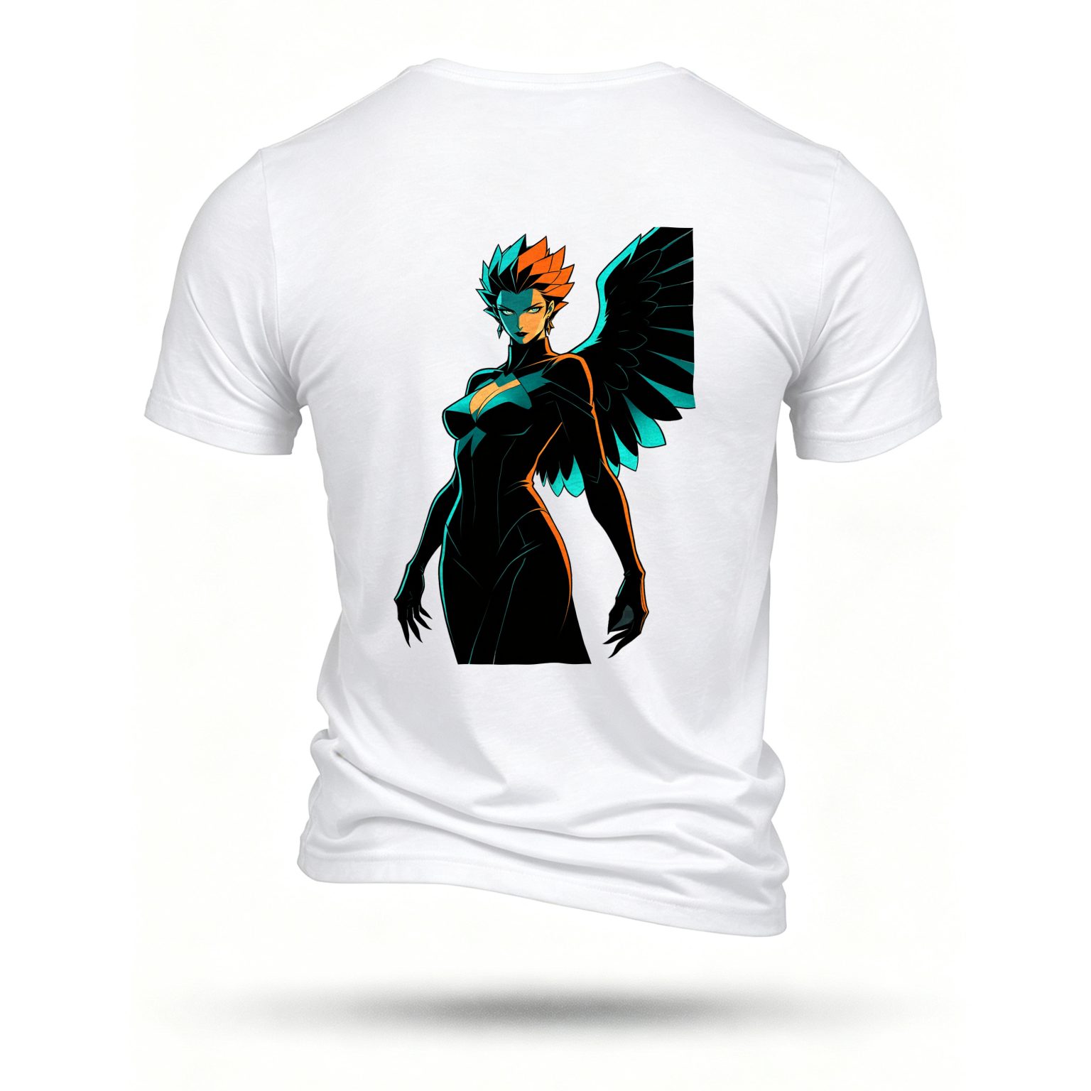White T-shirt, back print