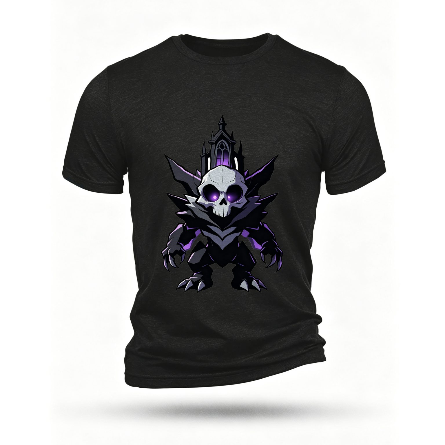Black T-shirt, front print