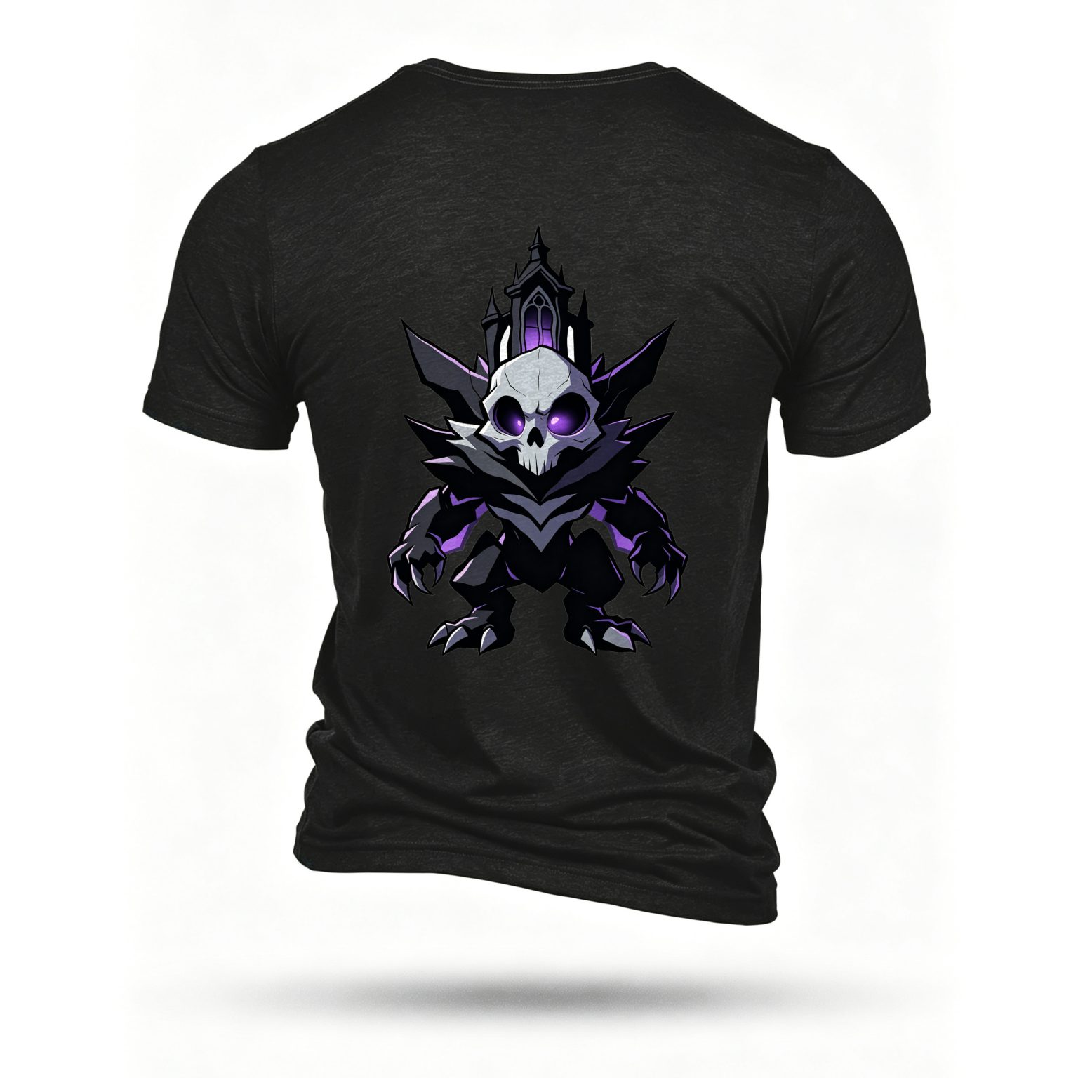 Black T-shirt, back print