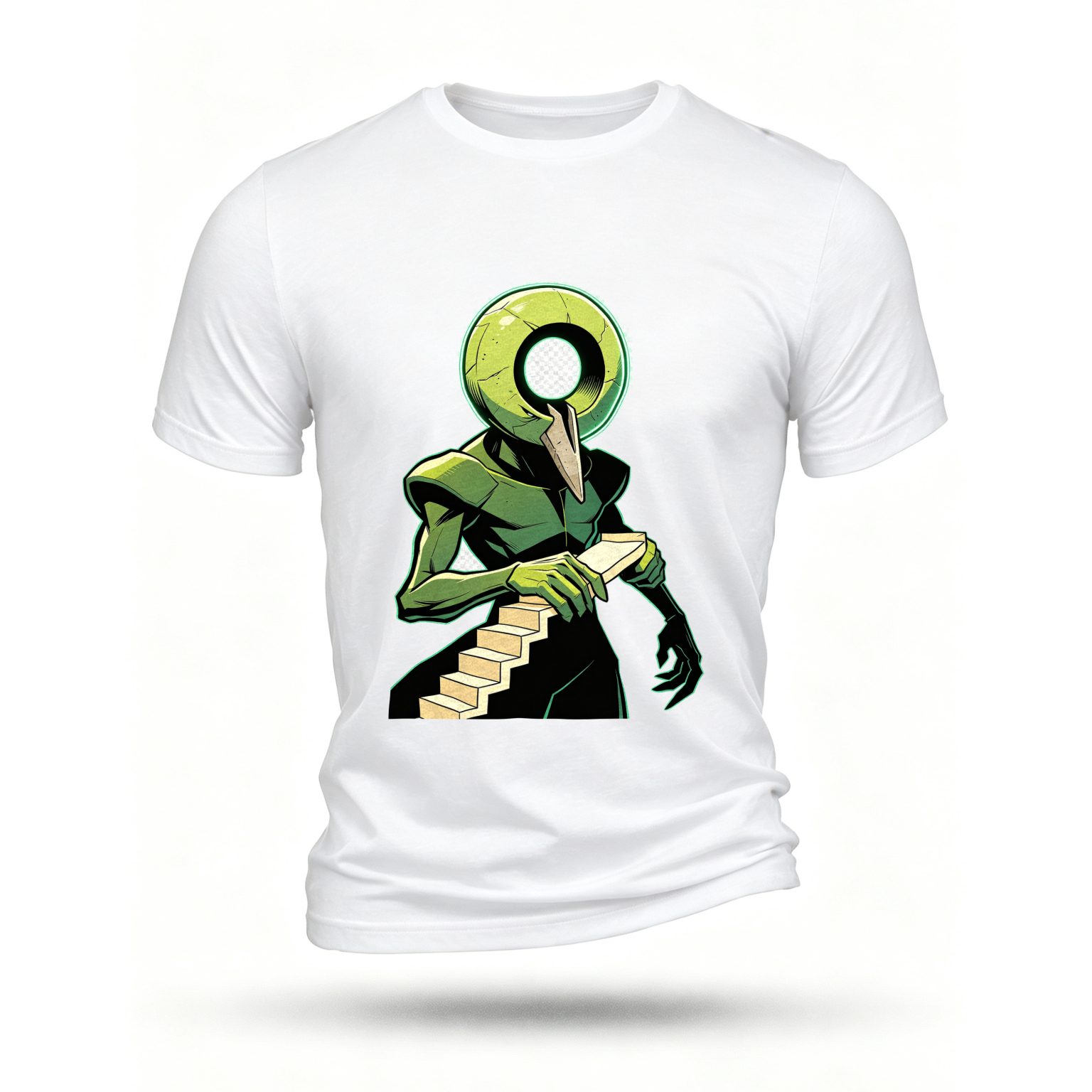 White T-shirt, front print