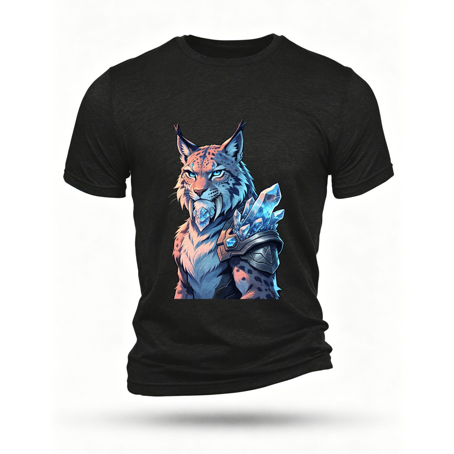 Black T-shirt, front print