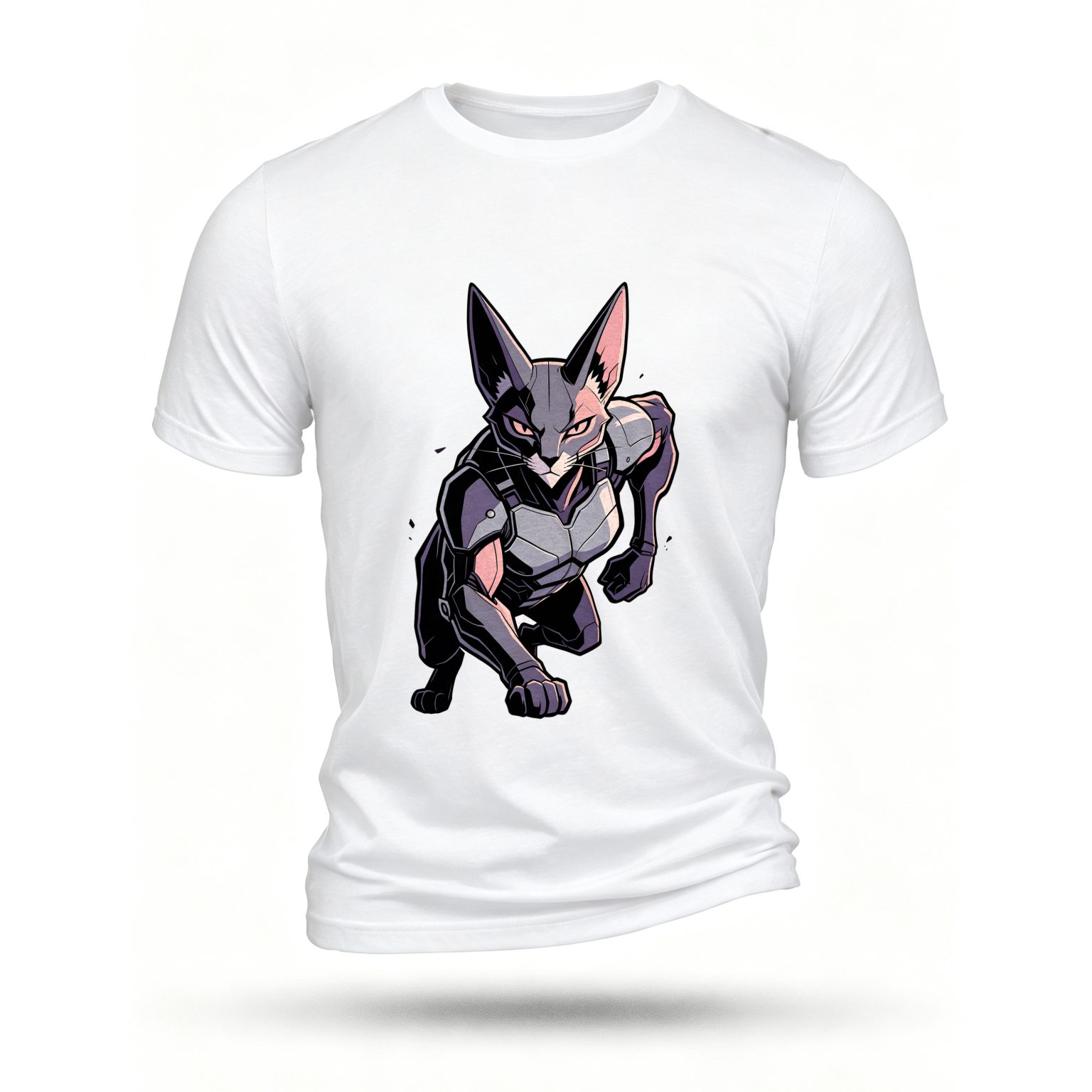 White T-shirt, front print