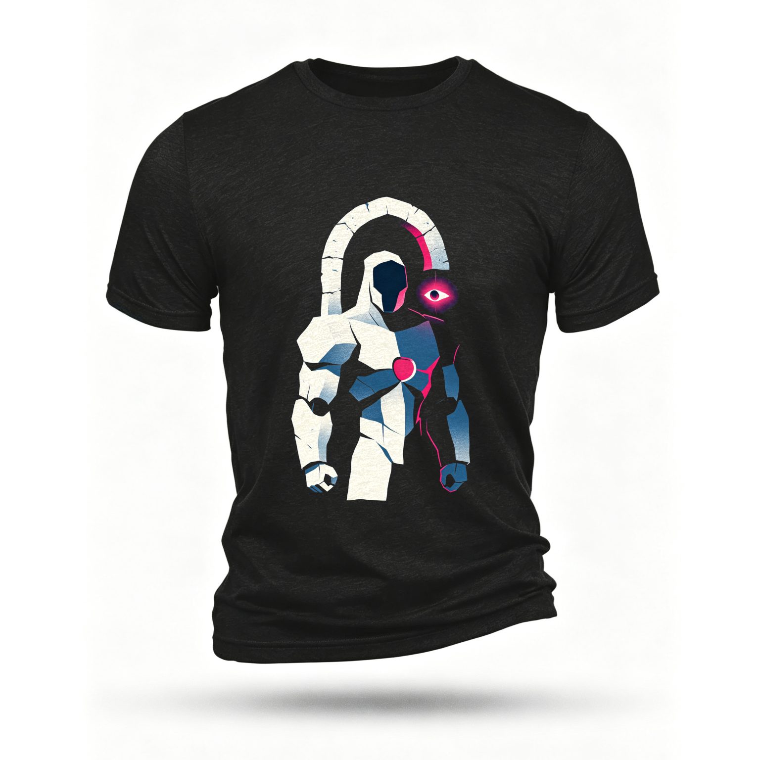 Black T-shirt, front print