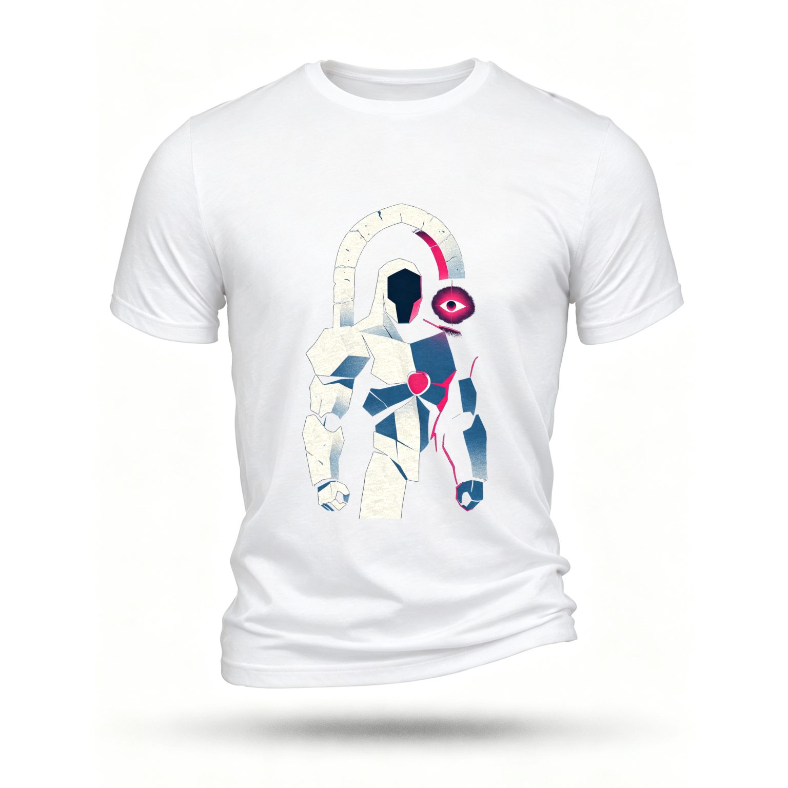 White T-shirt, front print