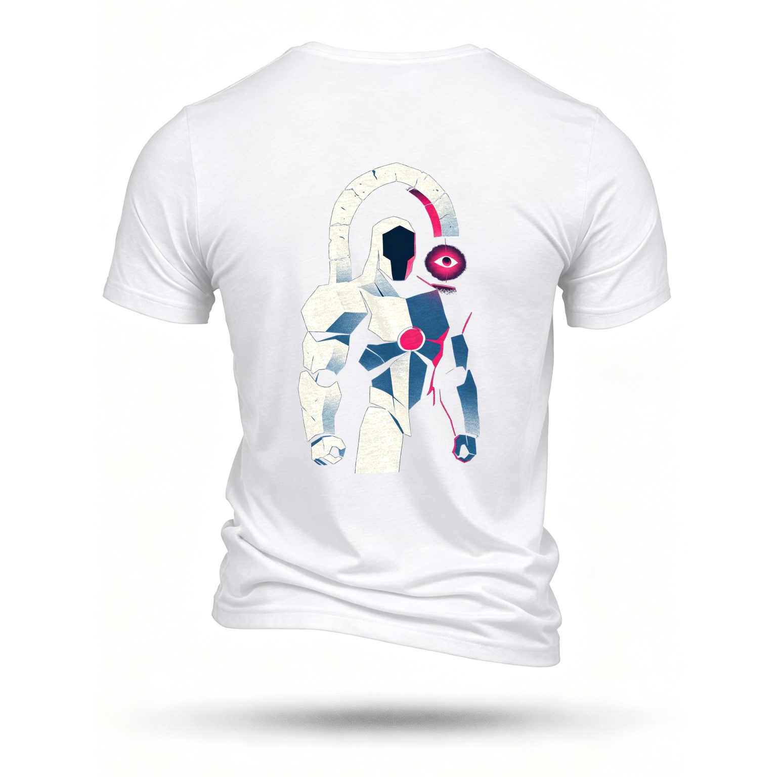 White T-shirt, back print