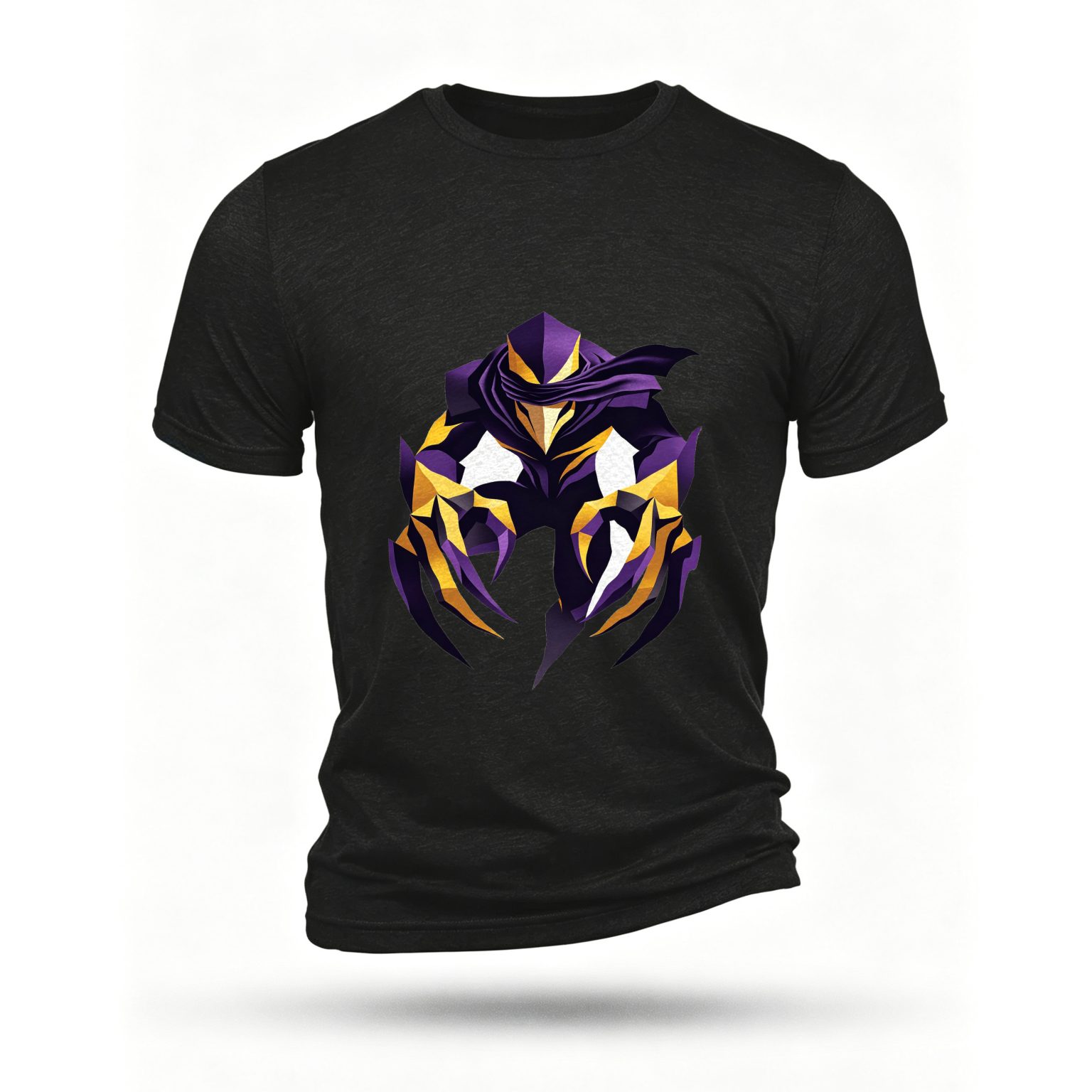 Black T-shirt, front print