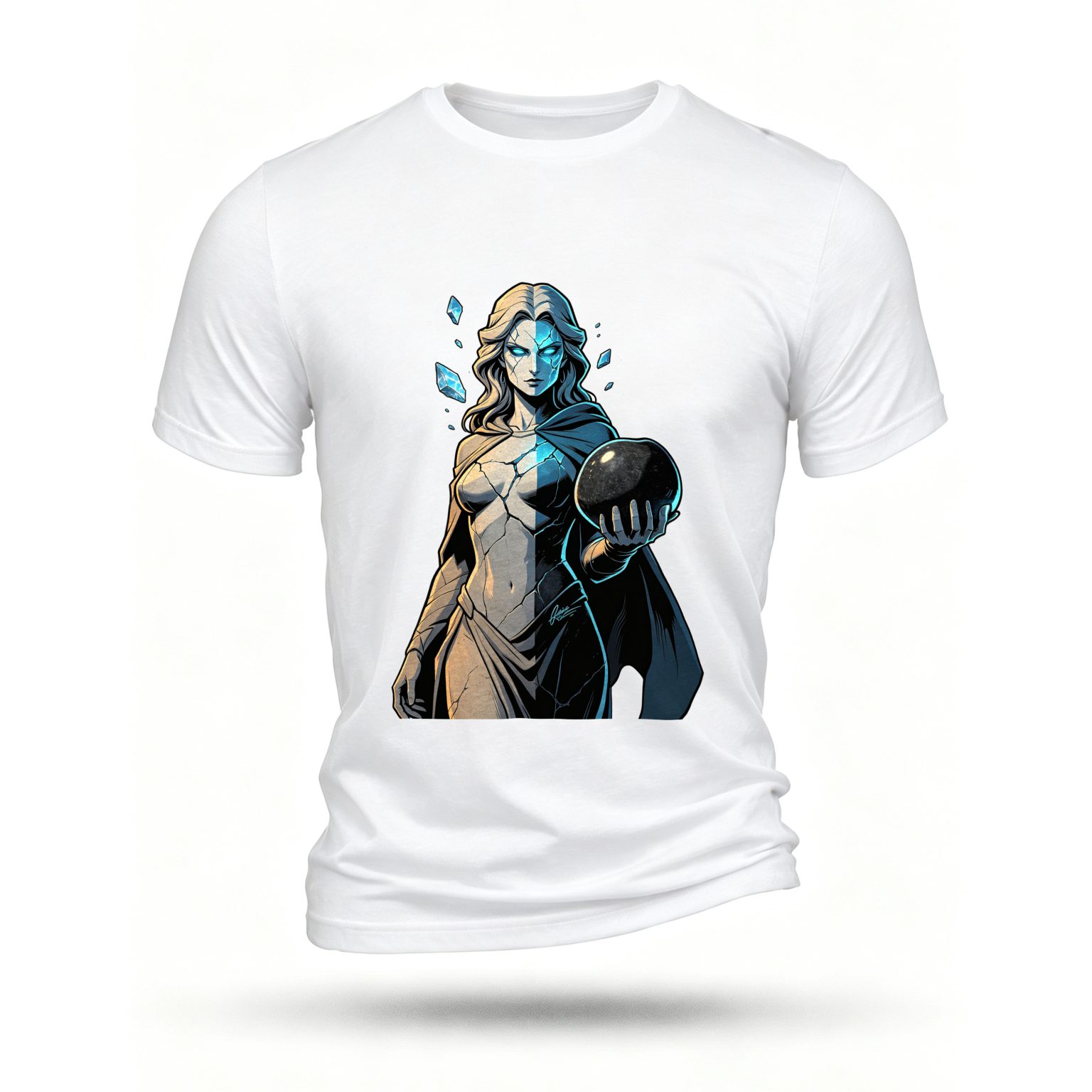 White T-shirt, front print