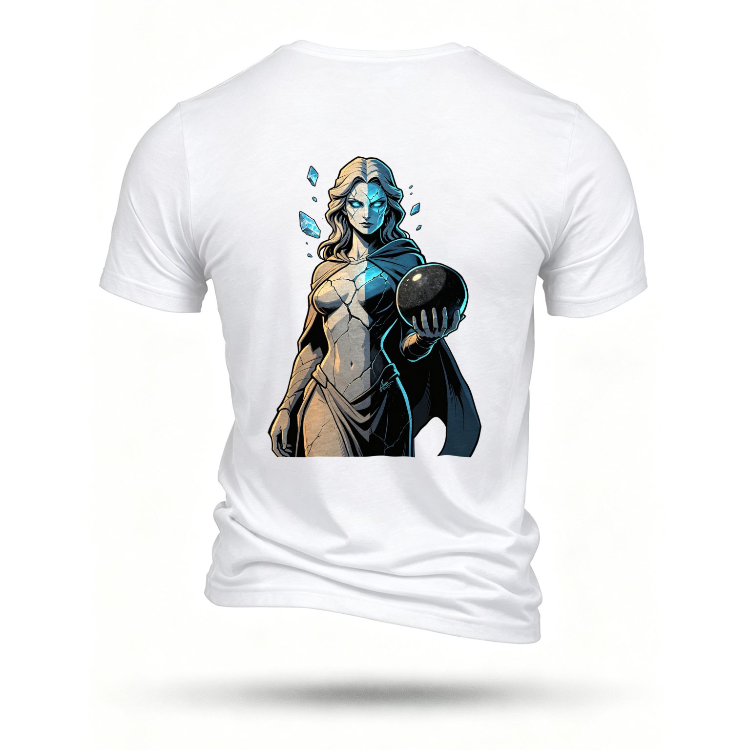 White T-shirt, back print