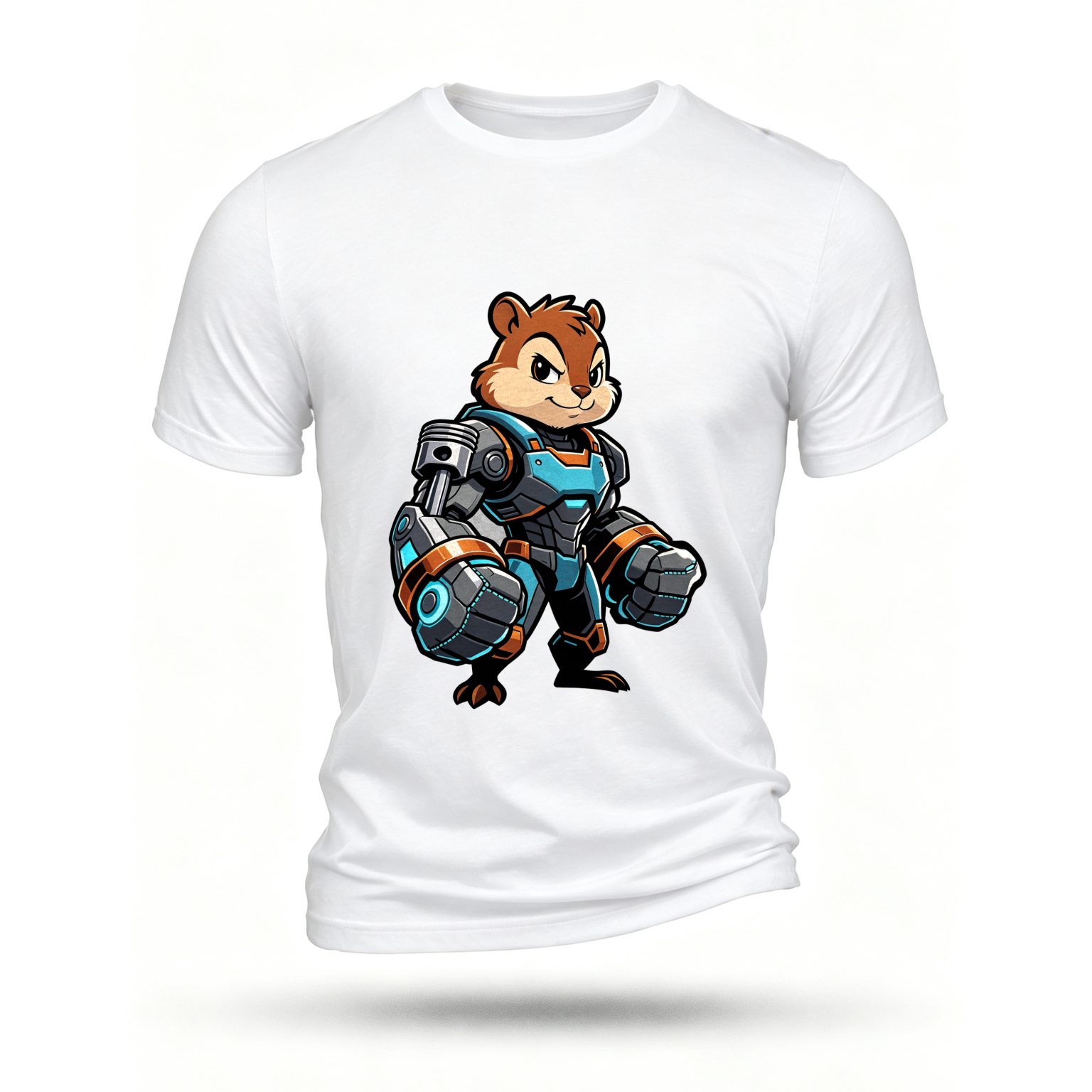 White T-shirt, front print