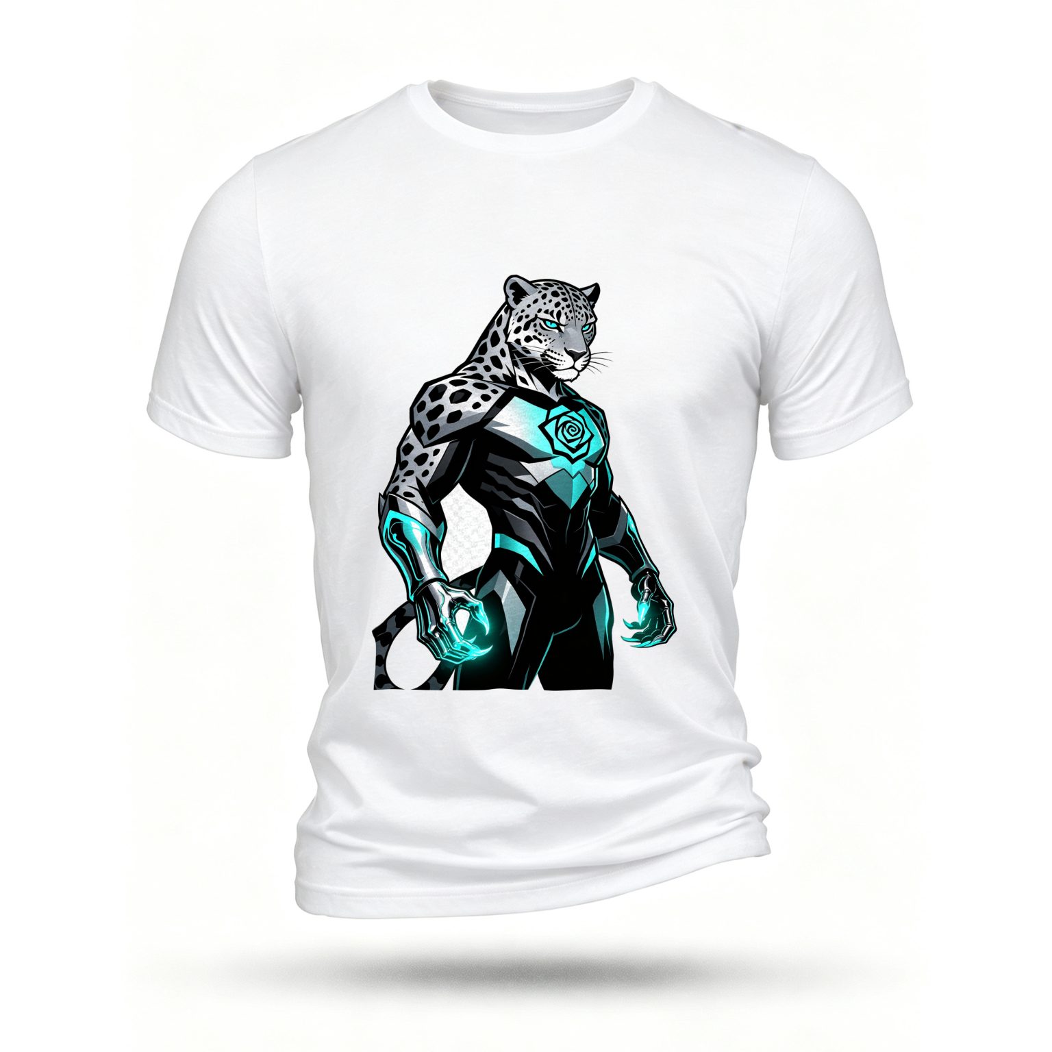 White T-shirt, front print