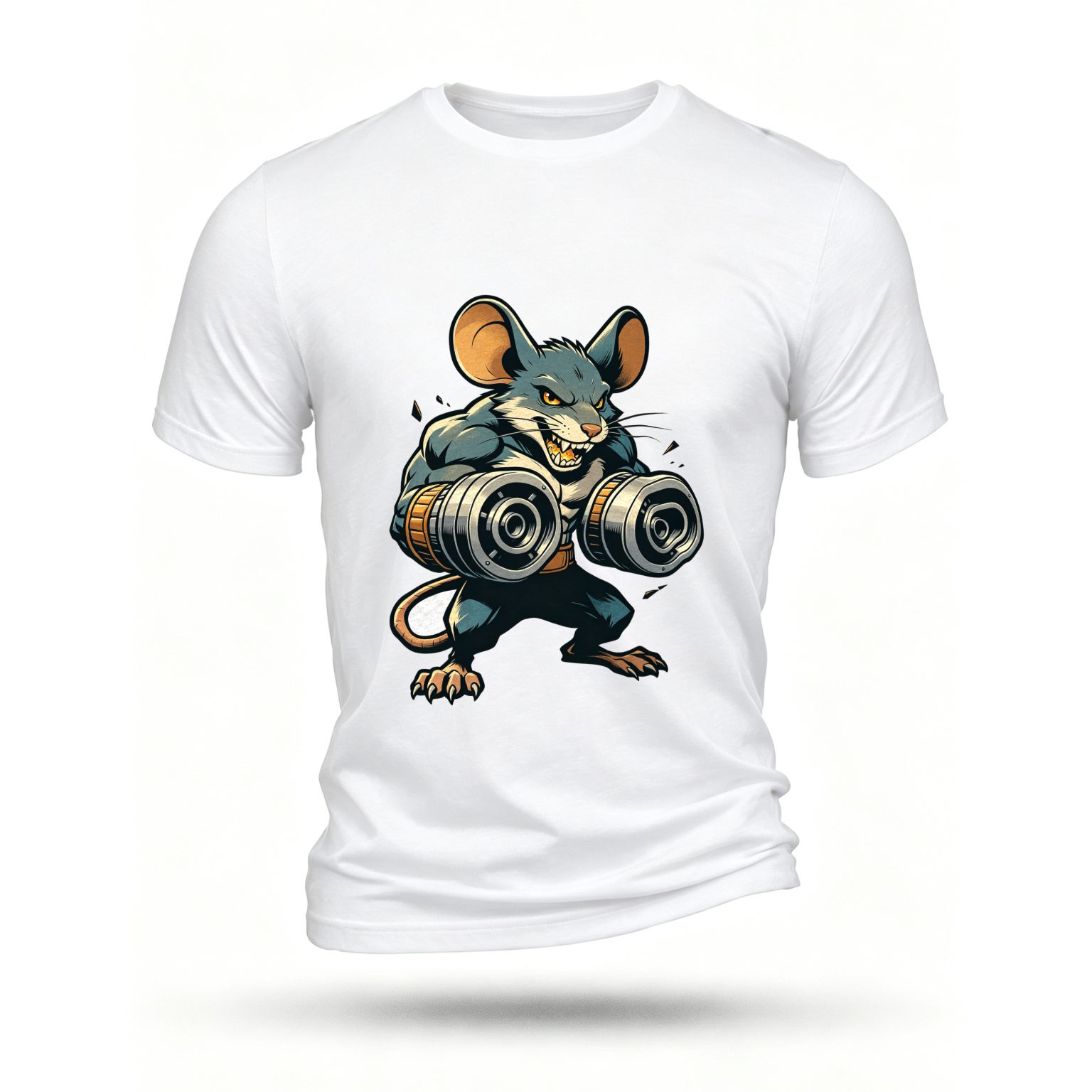 White T-shirt, front print