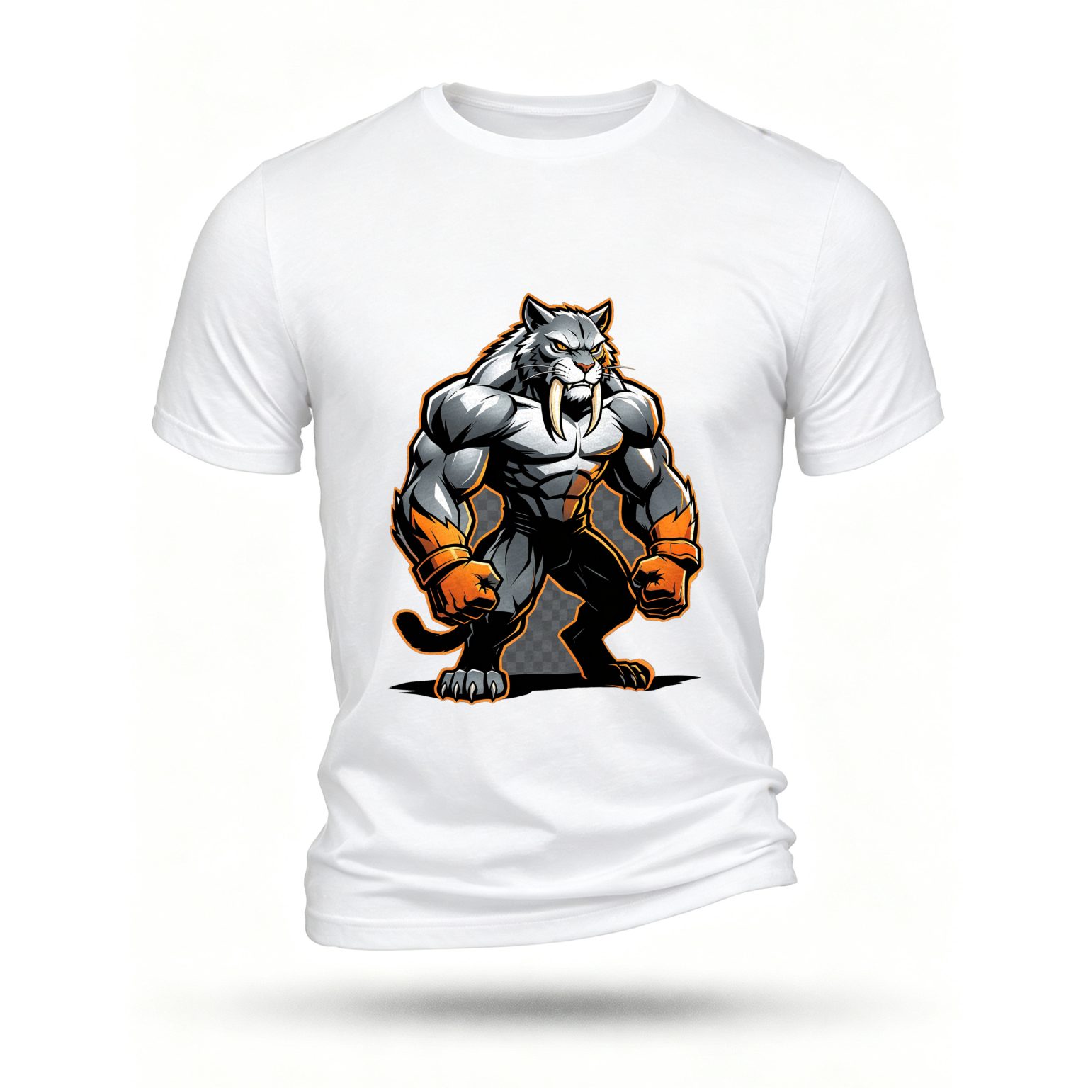 White T-shirt, front print