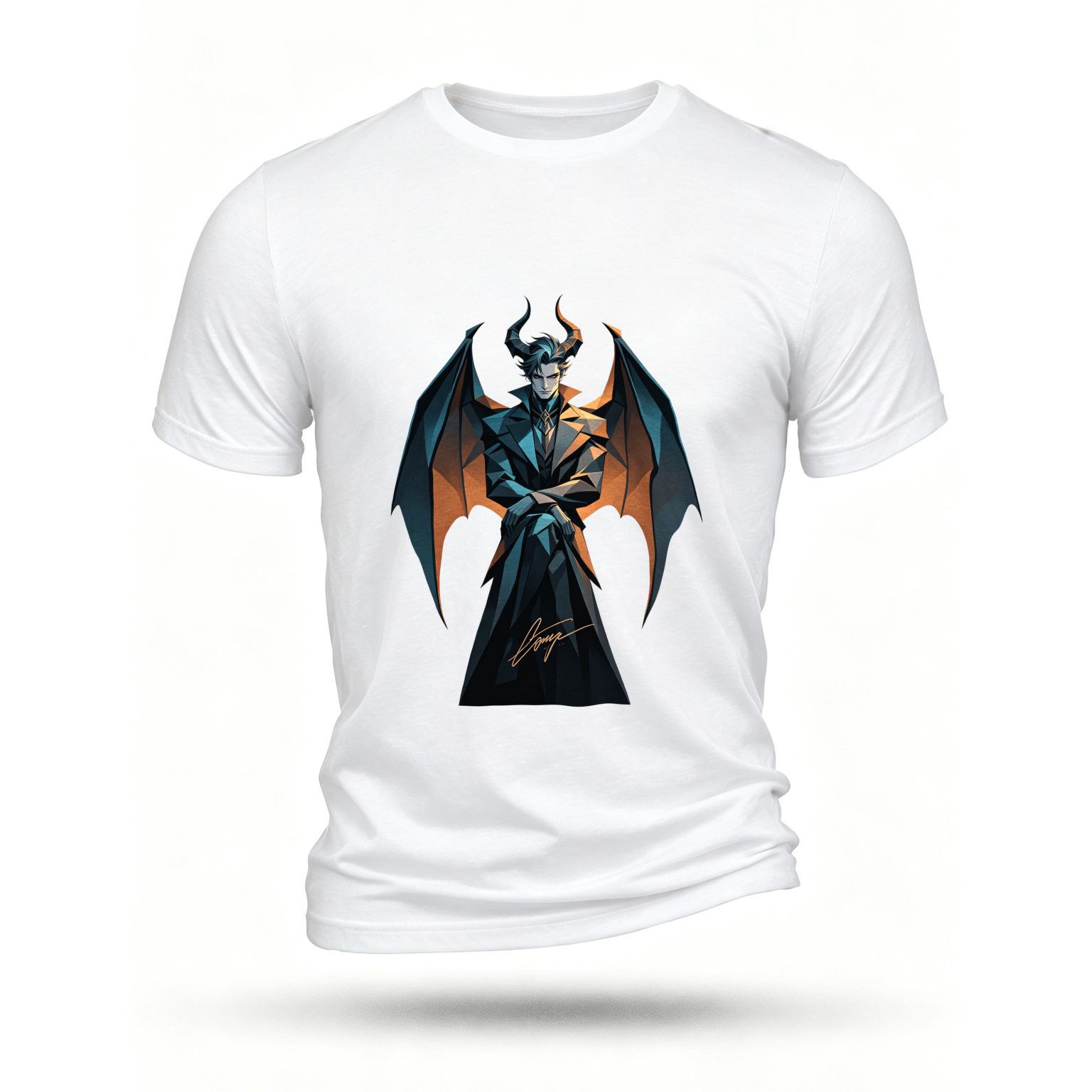 White T-shirt, front print