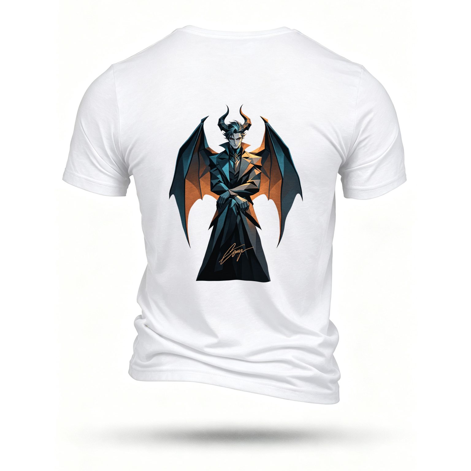White T-shirt, back print