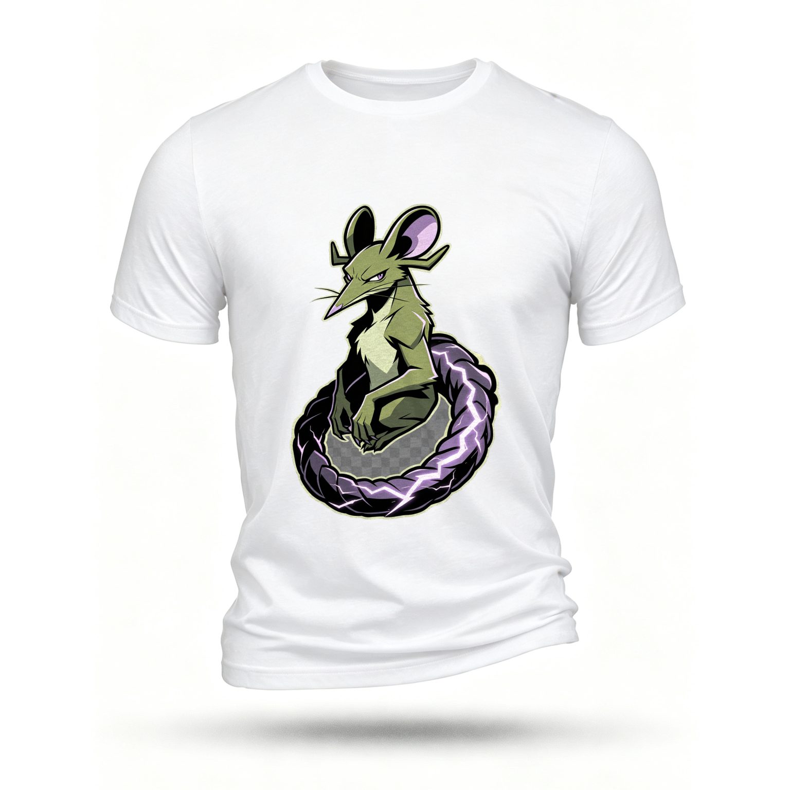White T-shirt, front print
