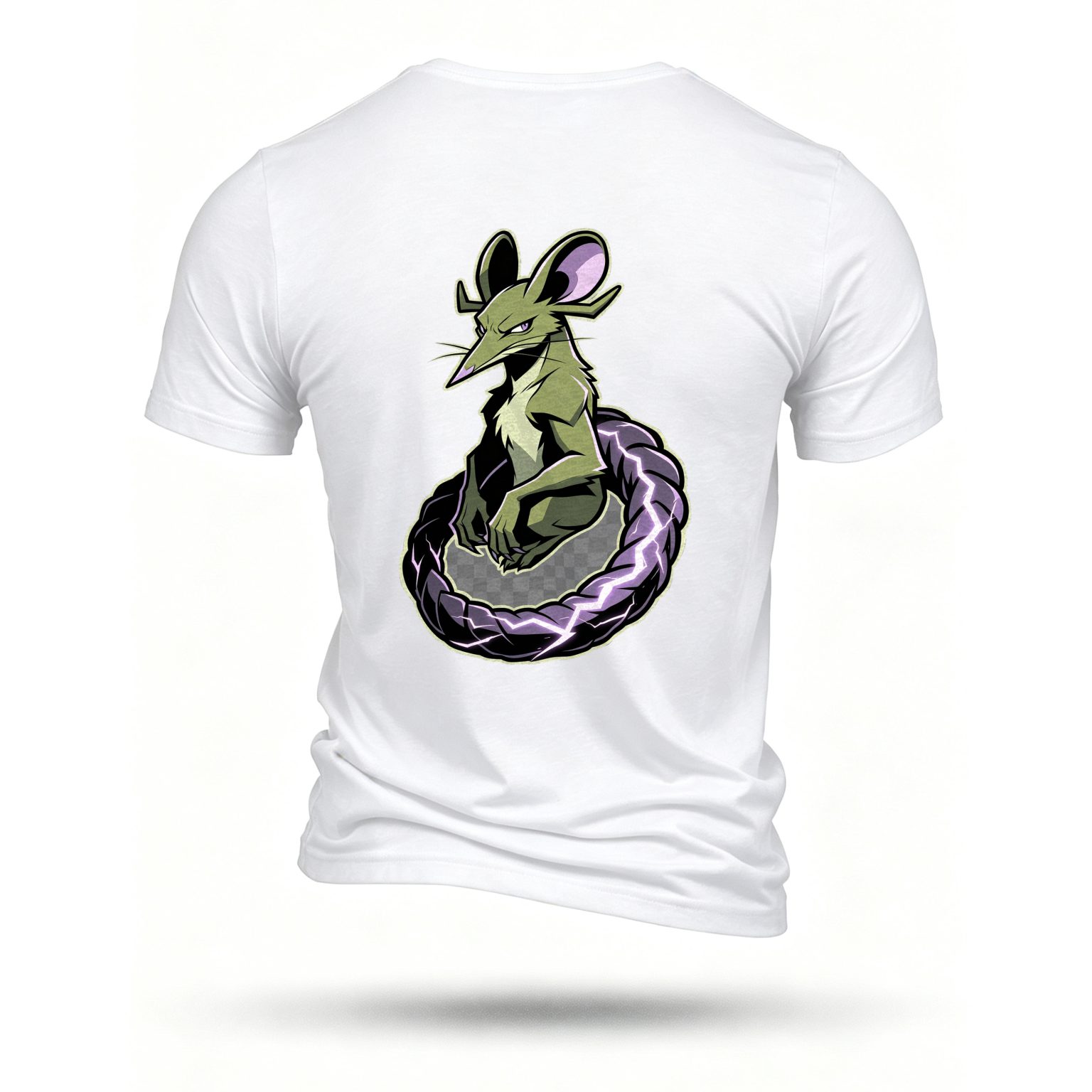 White T-shirt, back print