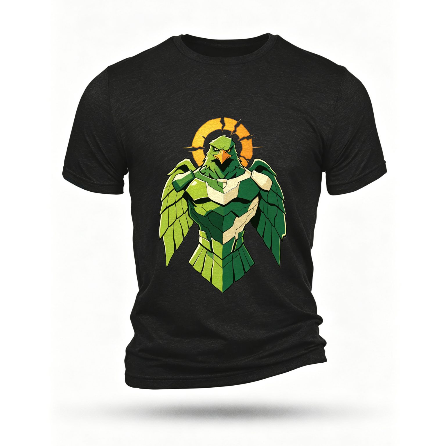 Black T-shirt, front print