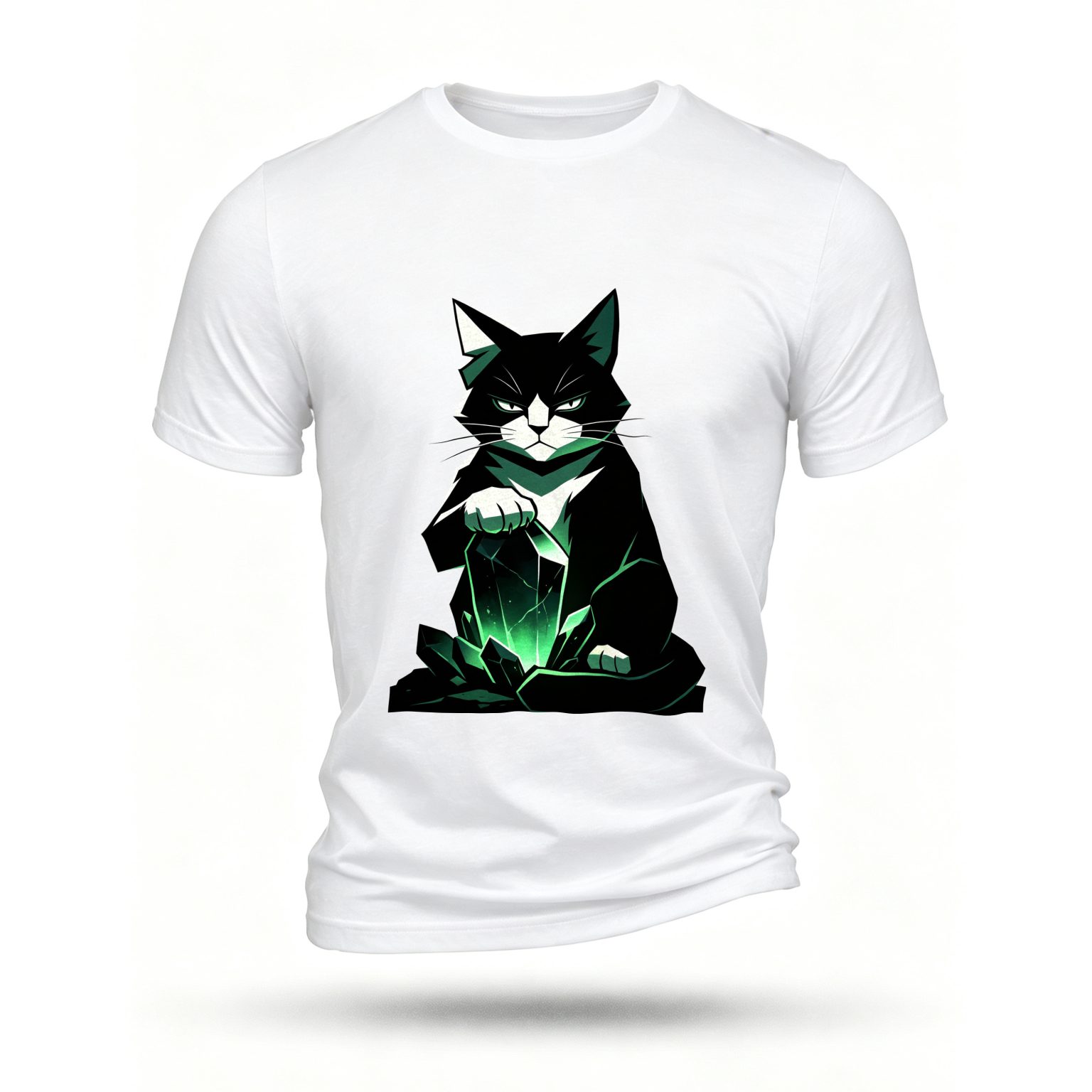 White T-shirt, front print