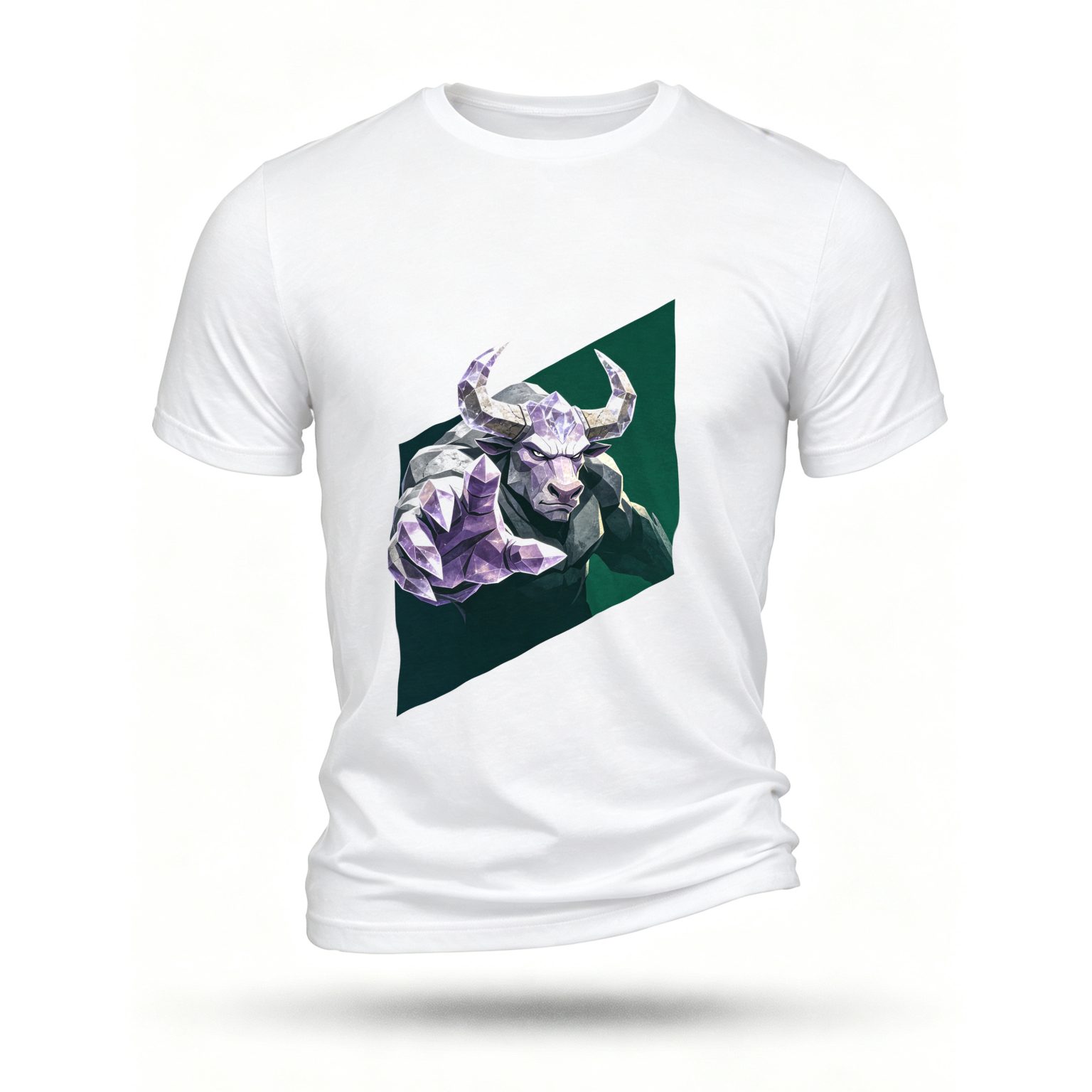 White T-shirt, front print
