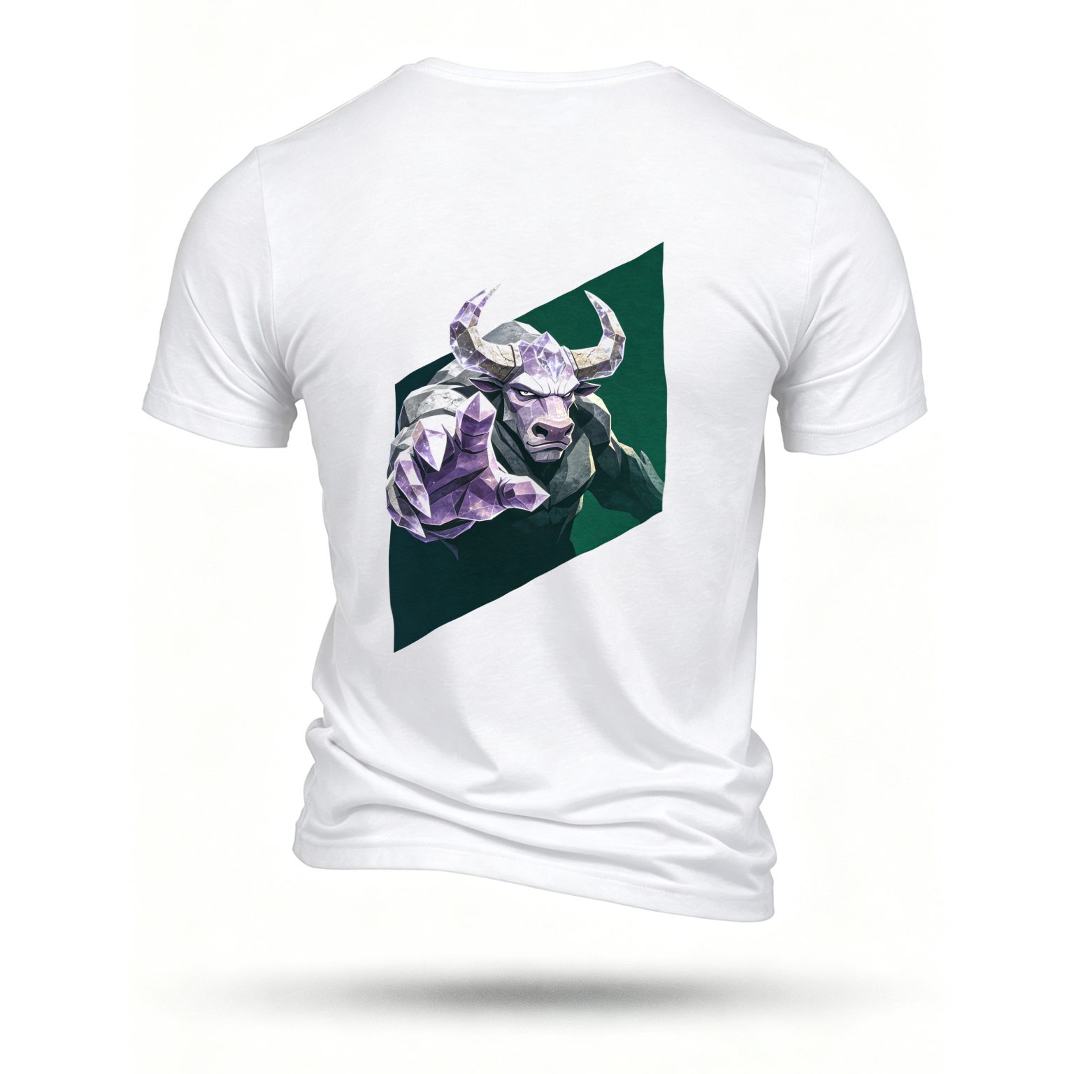 White T-shirt, back print