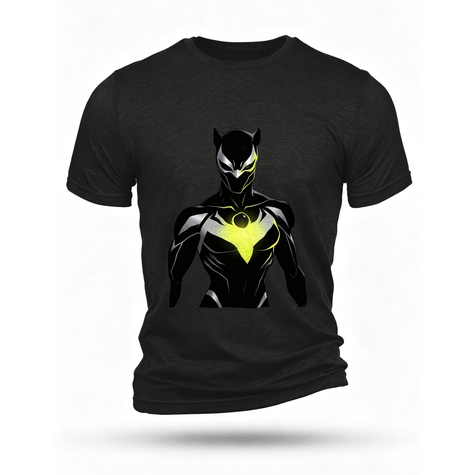 Black T-shirt, front print