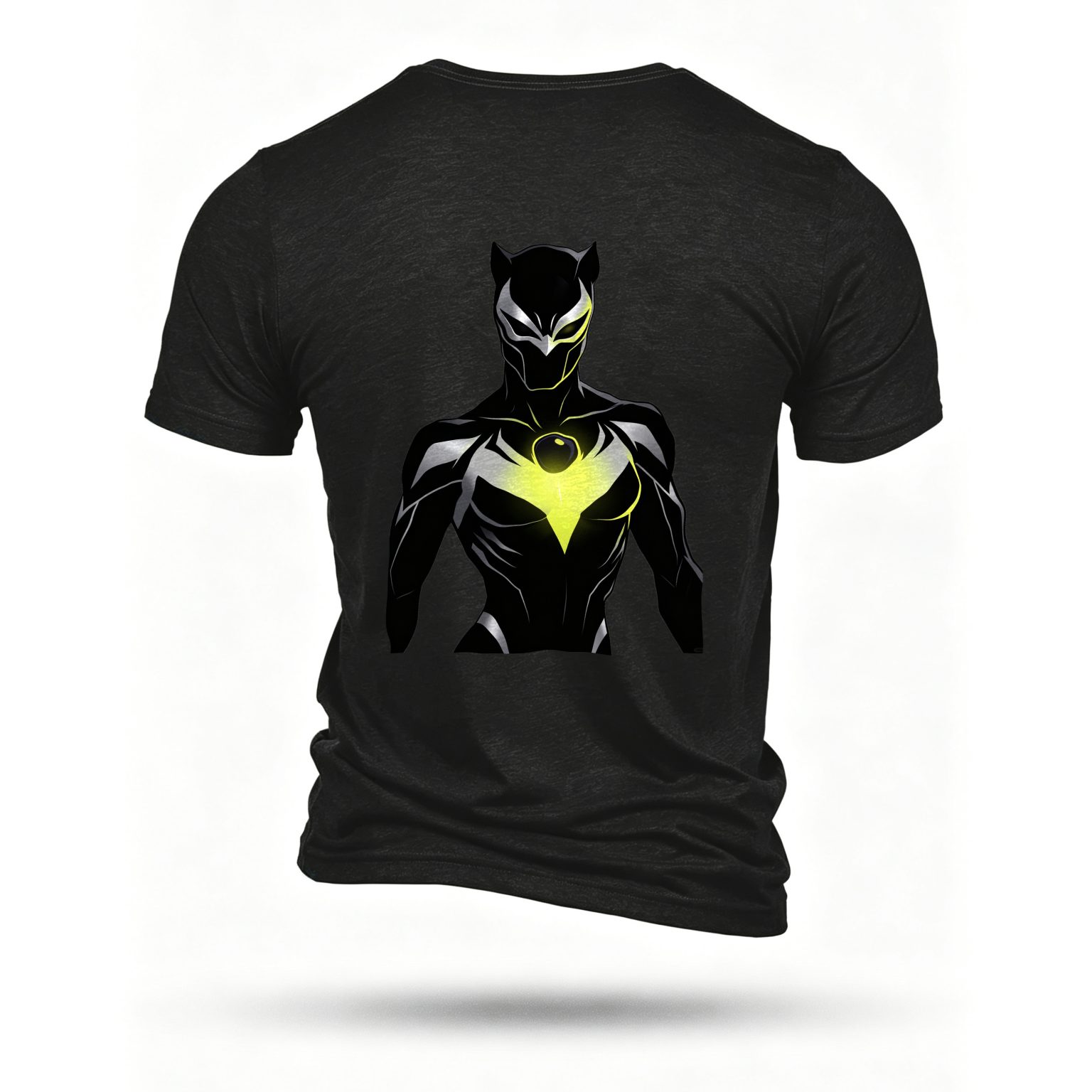 Black T-shirt, back print