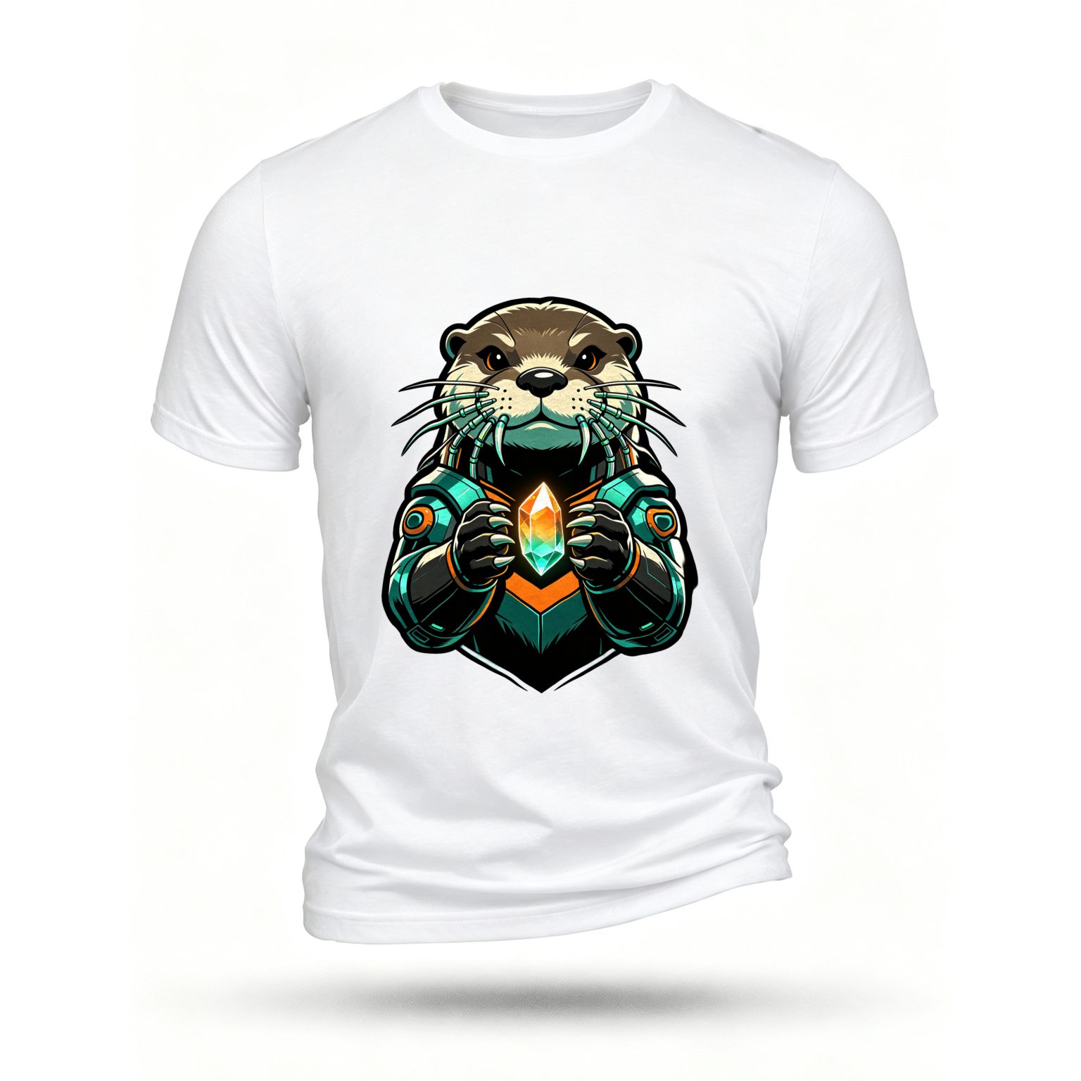 White T-shirt, front print