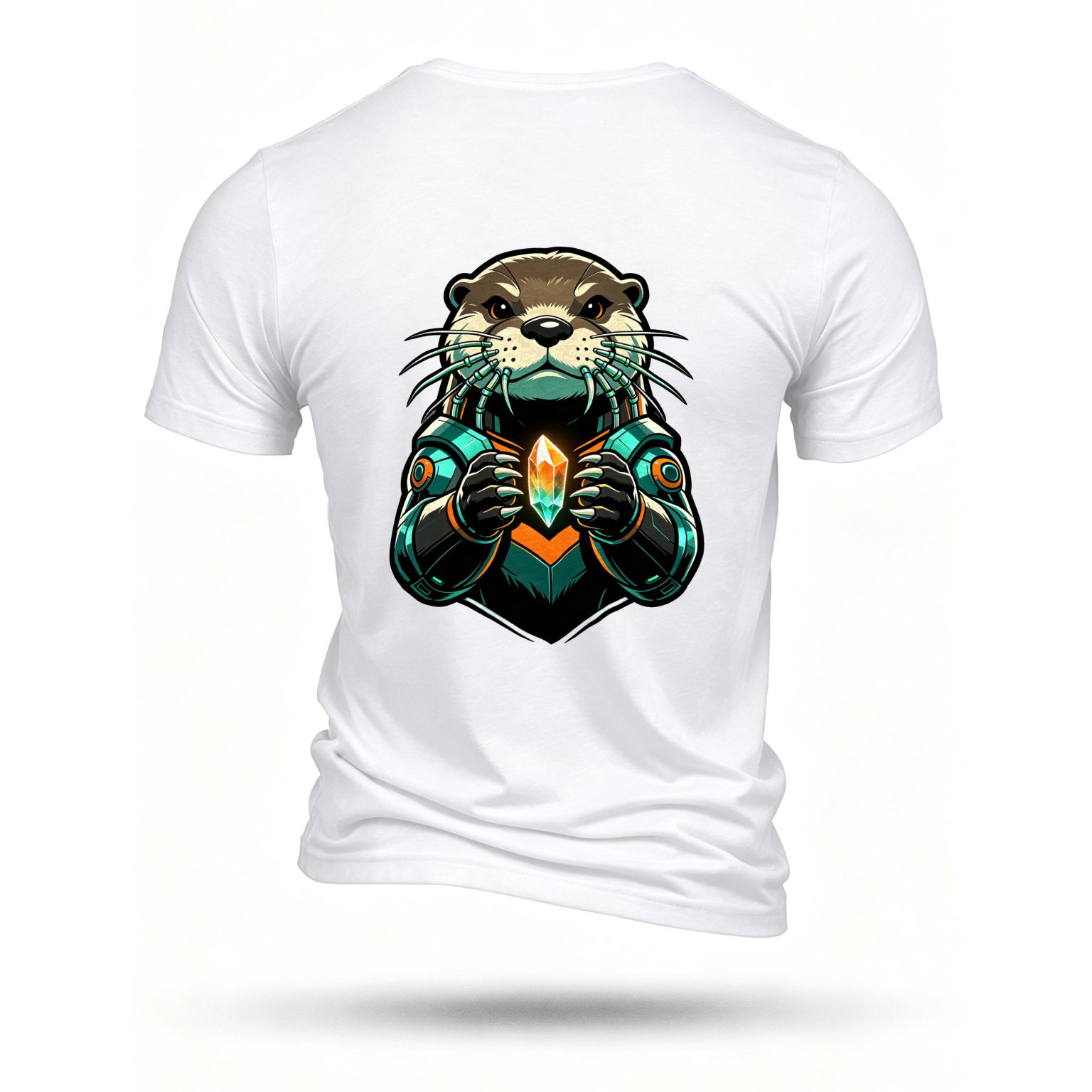 White T-shirt, back print